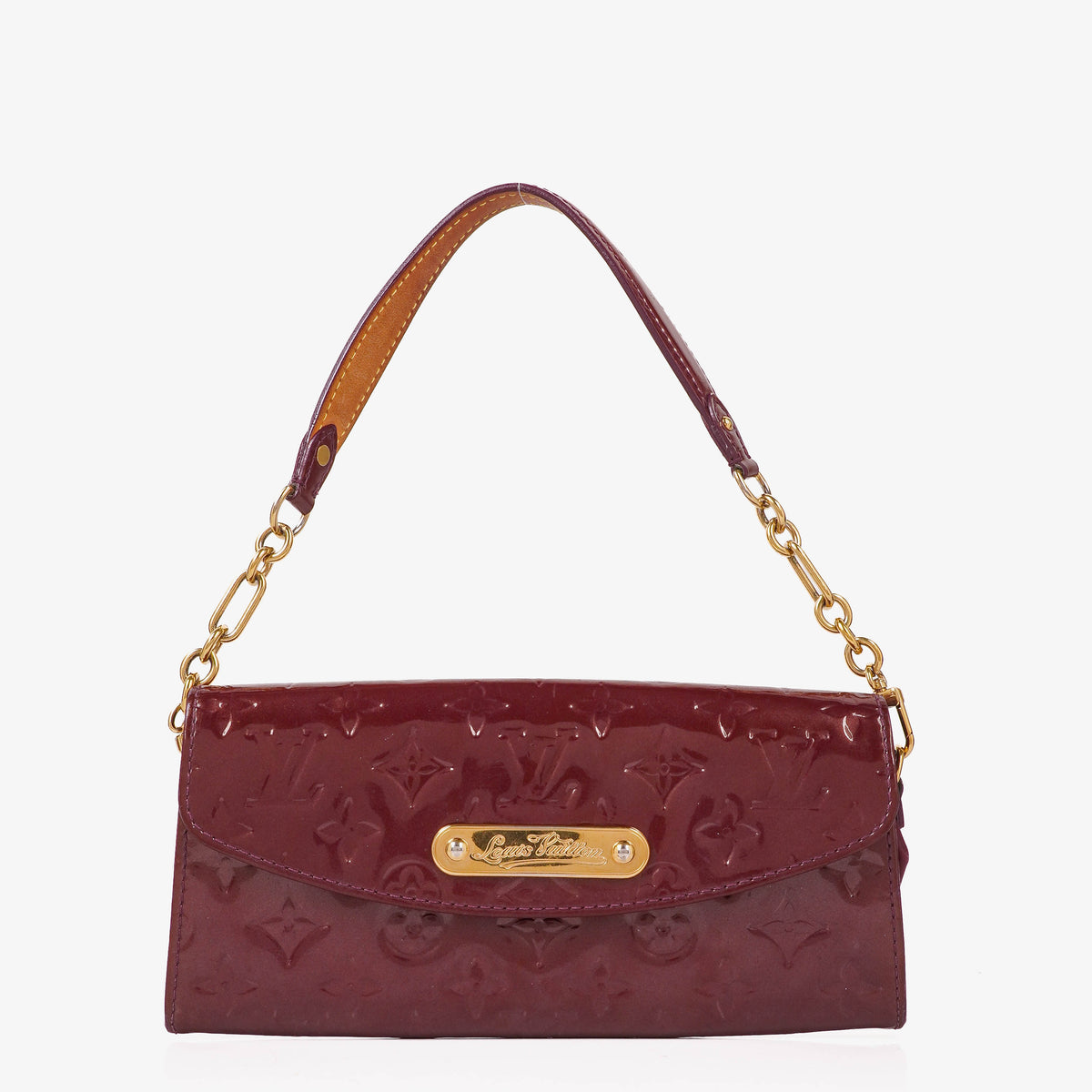 Louis Vuitton Monogram Vernis Amarante Sunset Boulevard Bag