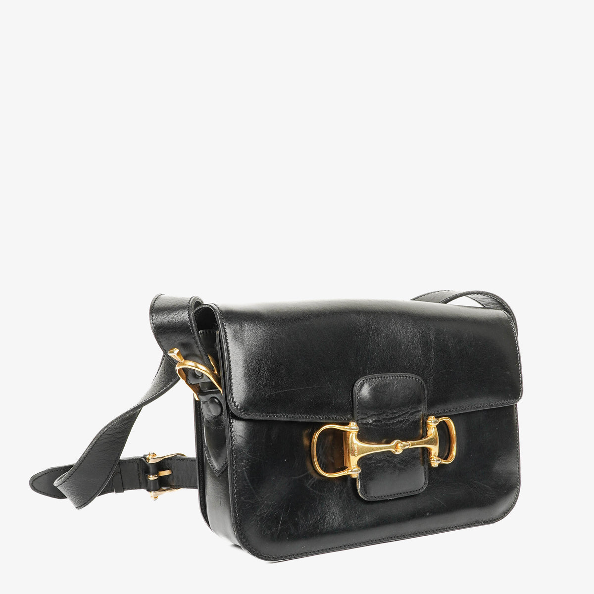 Céline Vintage Crécy Black Leathe Shoulder Bag