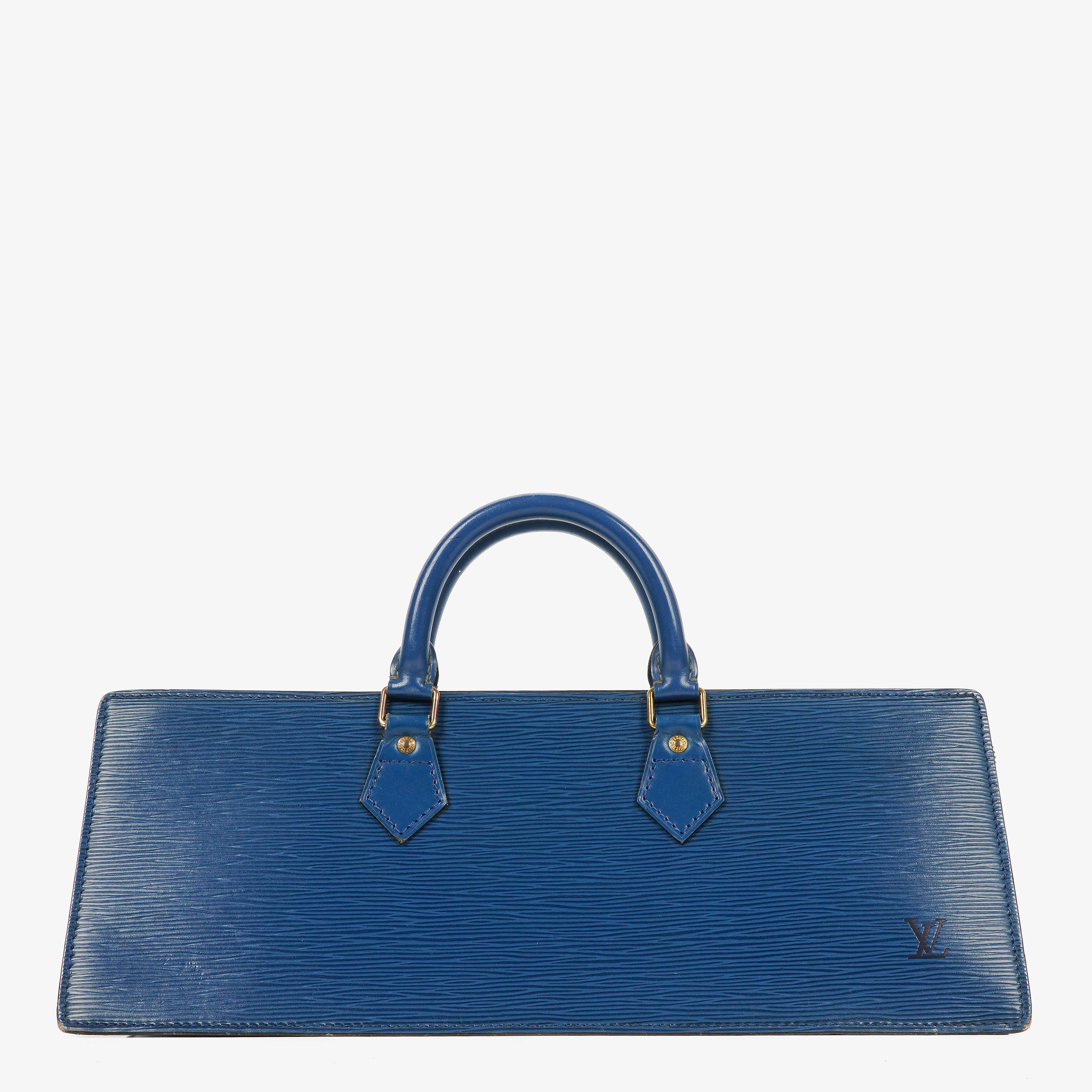 Louis Vuitton Triangle Blue EPI Leather Handbag