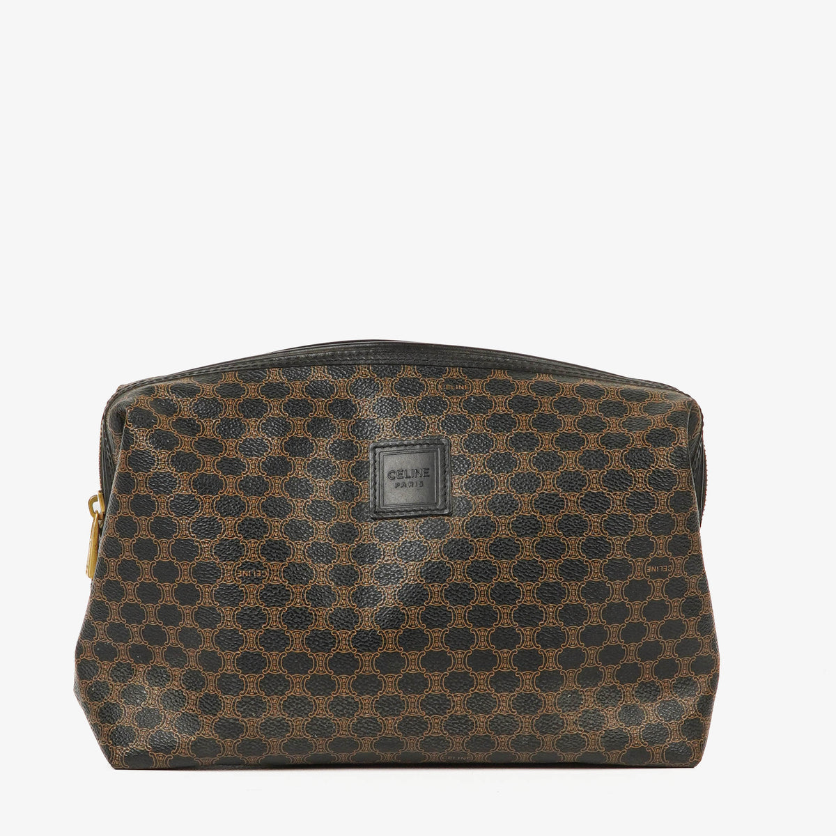 Celine Macadam Coated Canvas Cosmetic Pouch