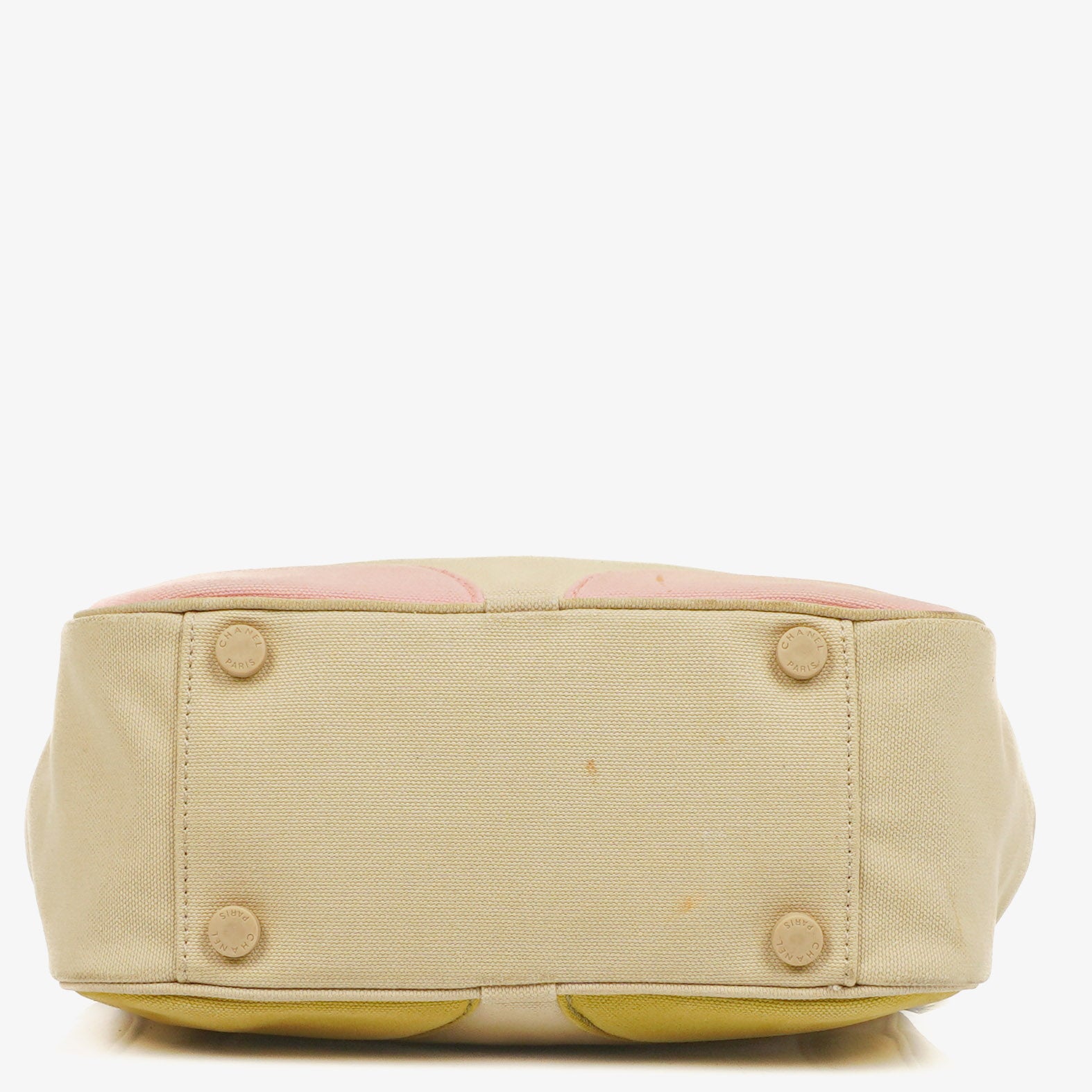 Chanel Vintage Canvas Marshmallow CC Tragetasche