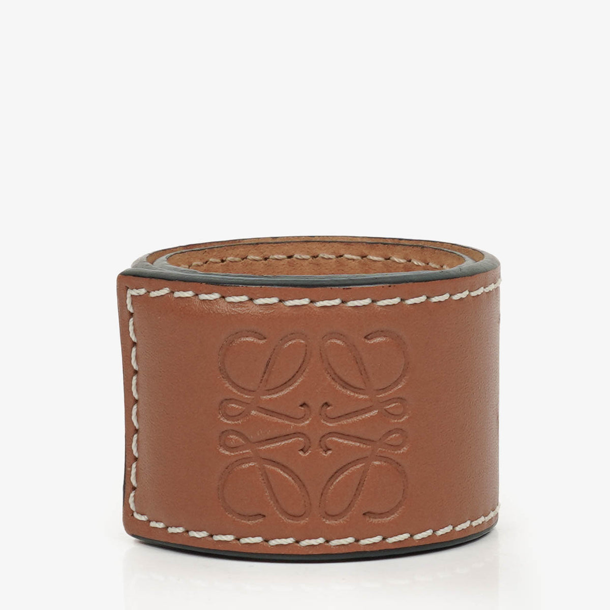 Loewe Brown Calfskin Small Slap Bracelet