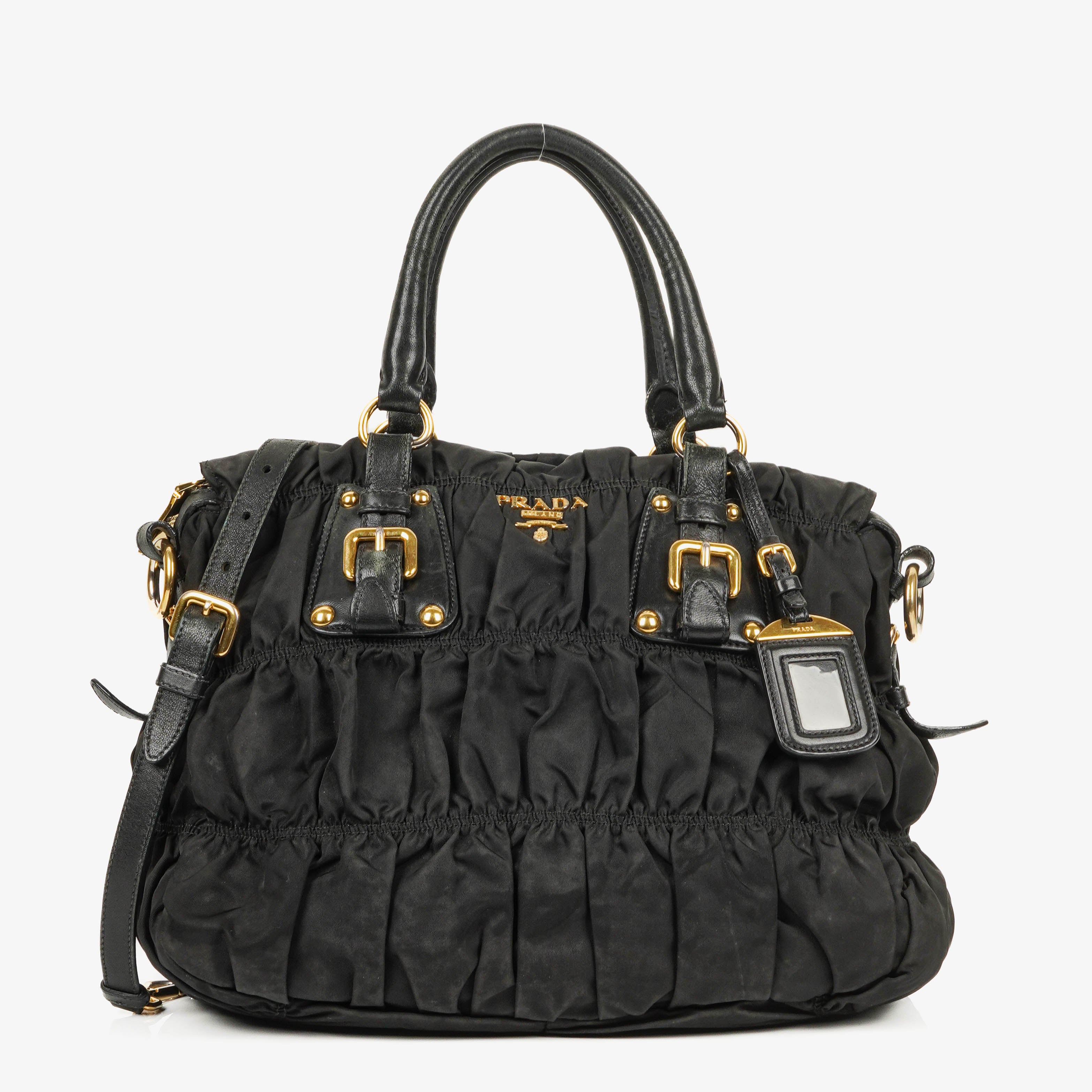 Prada Tessuto Gaufre Nero Bag