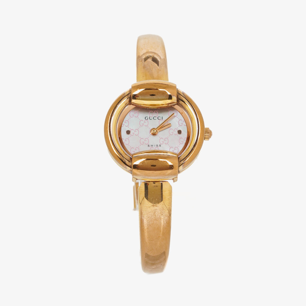 Gucci 1400L GG Mother of Pearl Quartz Stainless Steel Watch
