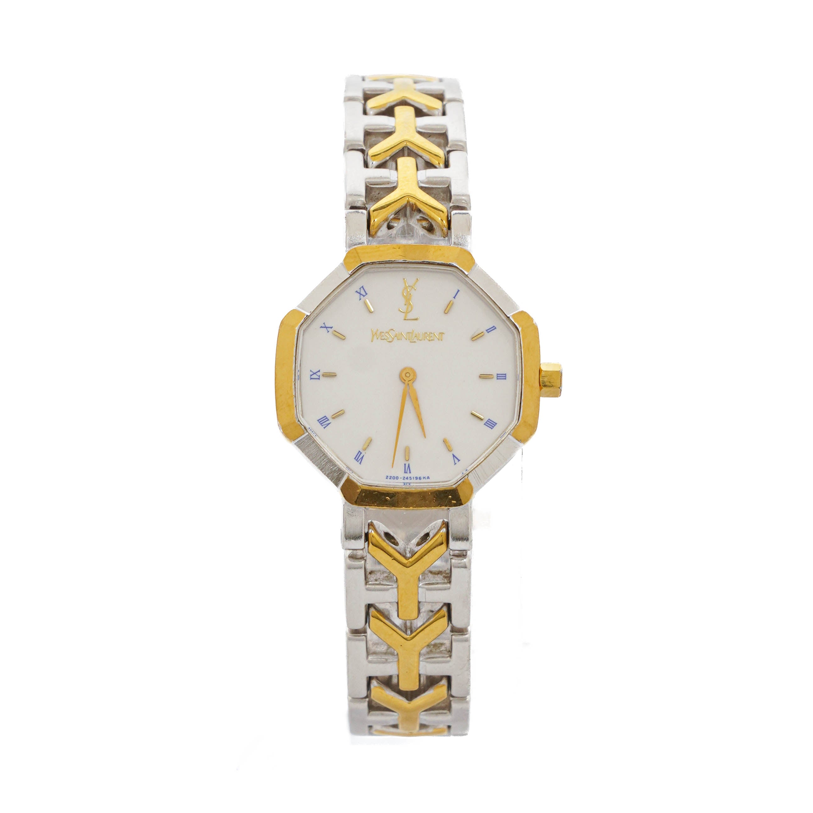 Yves Saint Laurent Octagon Two-Tone Stainless Steel Watch – PLAMEXS