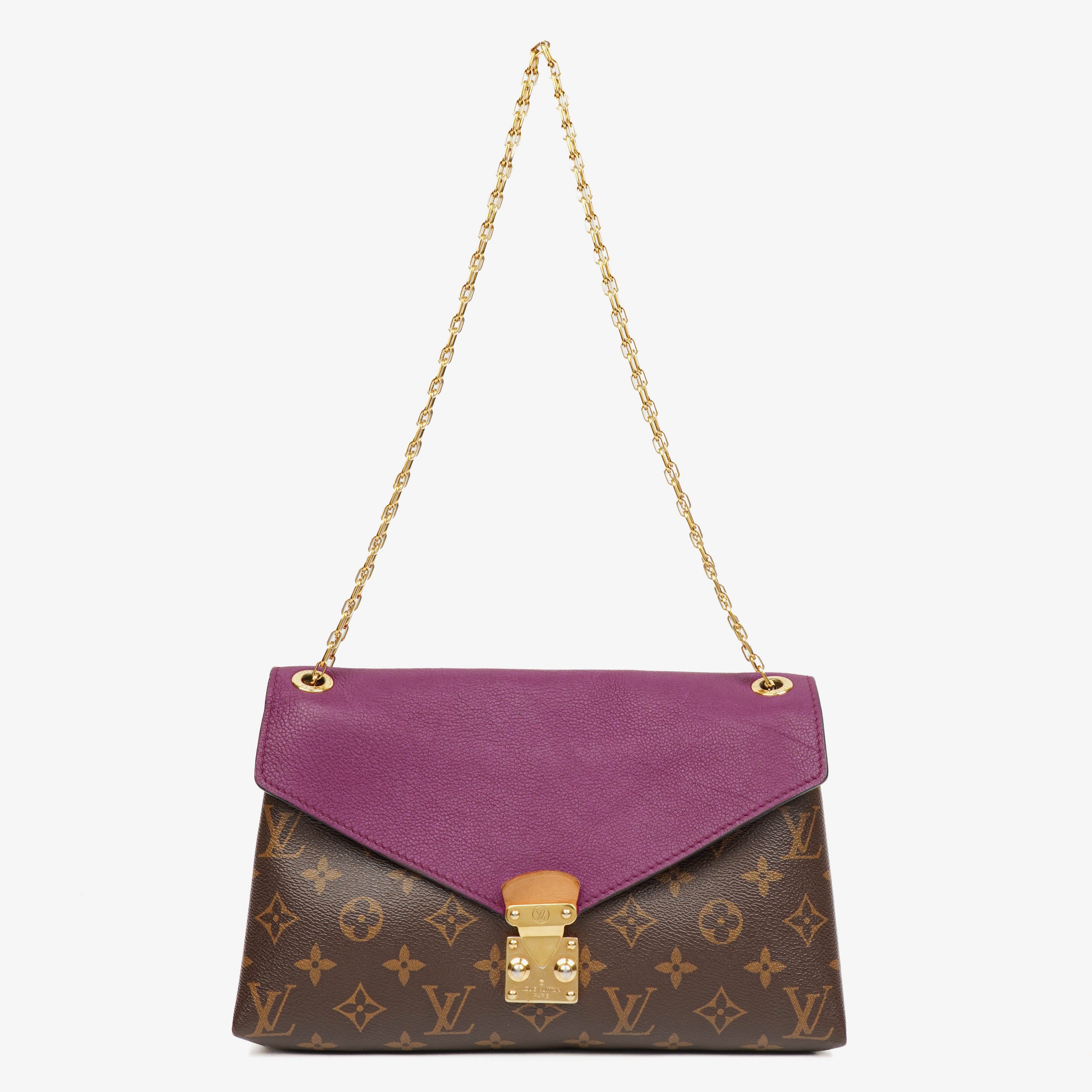 Louis Vuitton Pallas Chain Aurore Monogram Canvas Bag