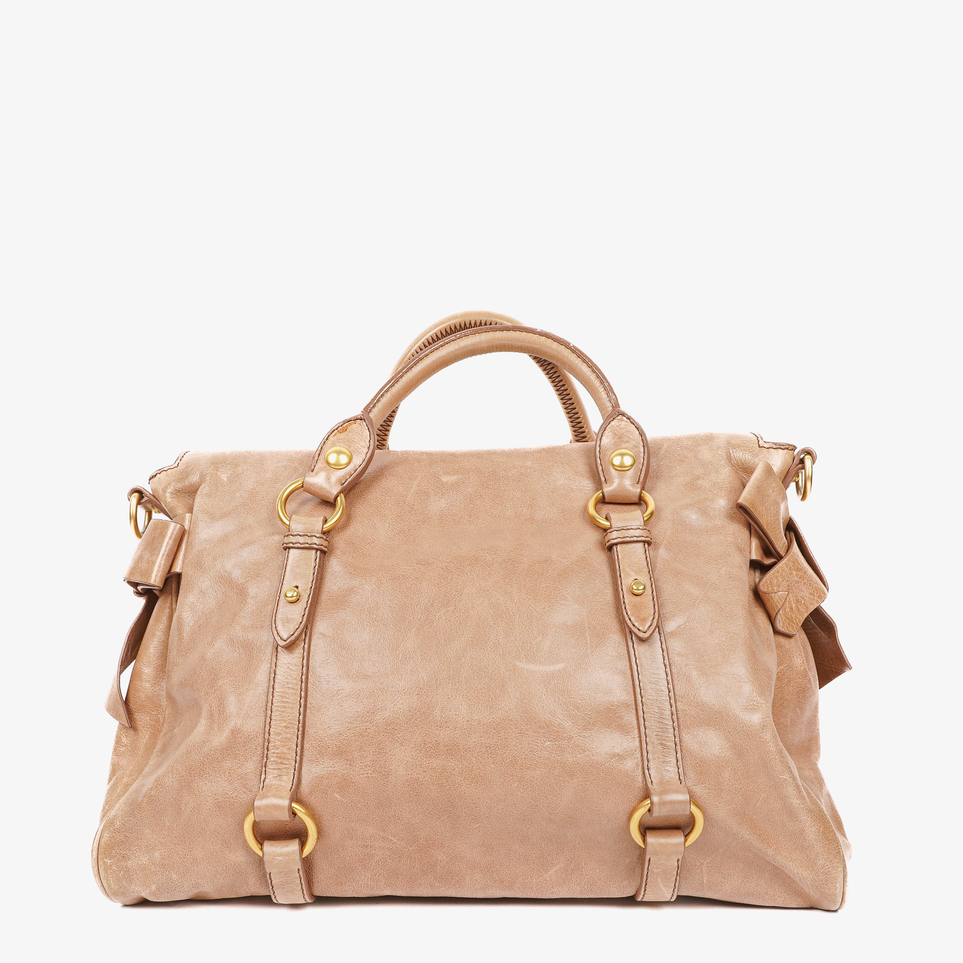 Miu Miu Vitello Bow Satchel Bag