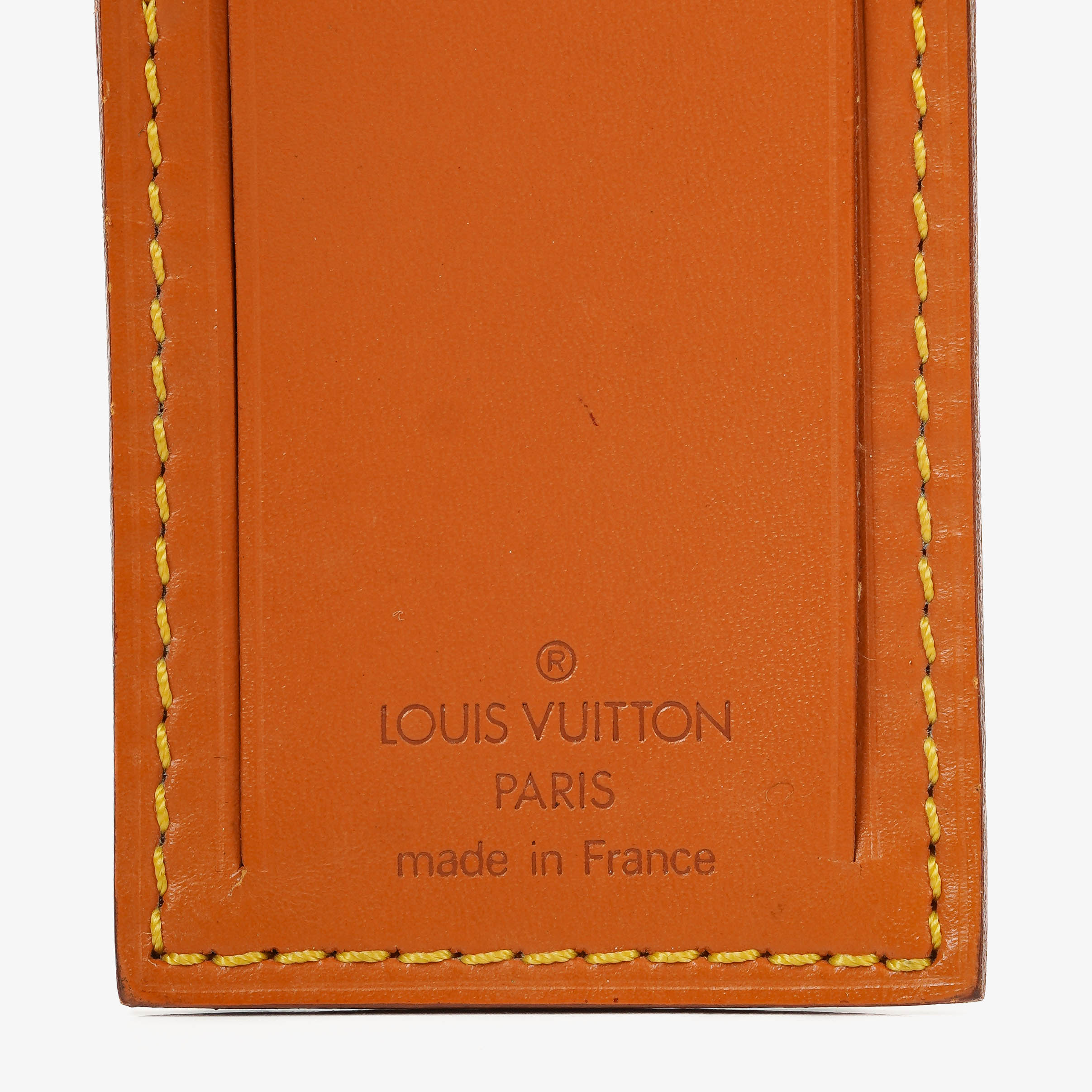 Louis Vuitton Brown Leather Name Tag And Handles Holder