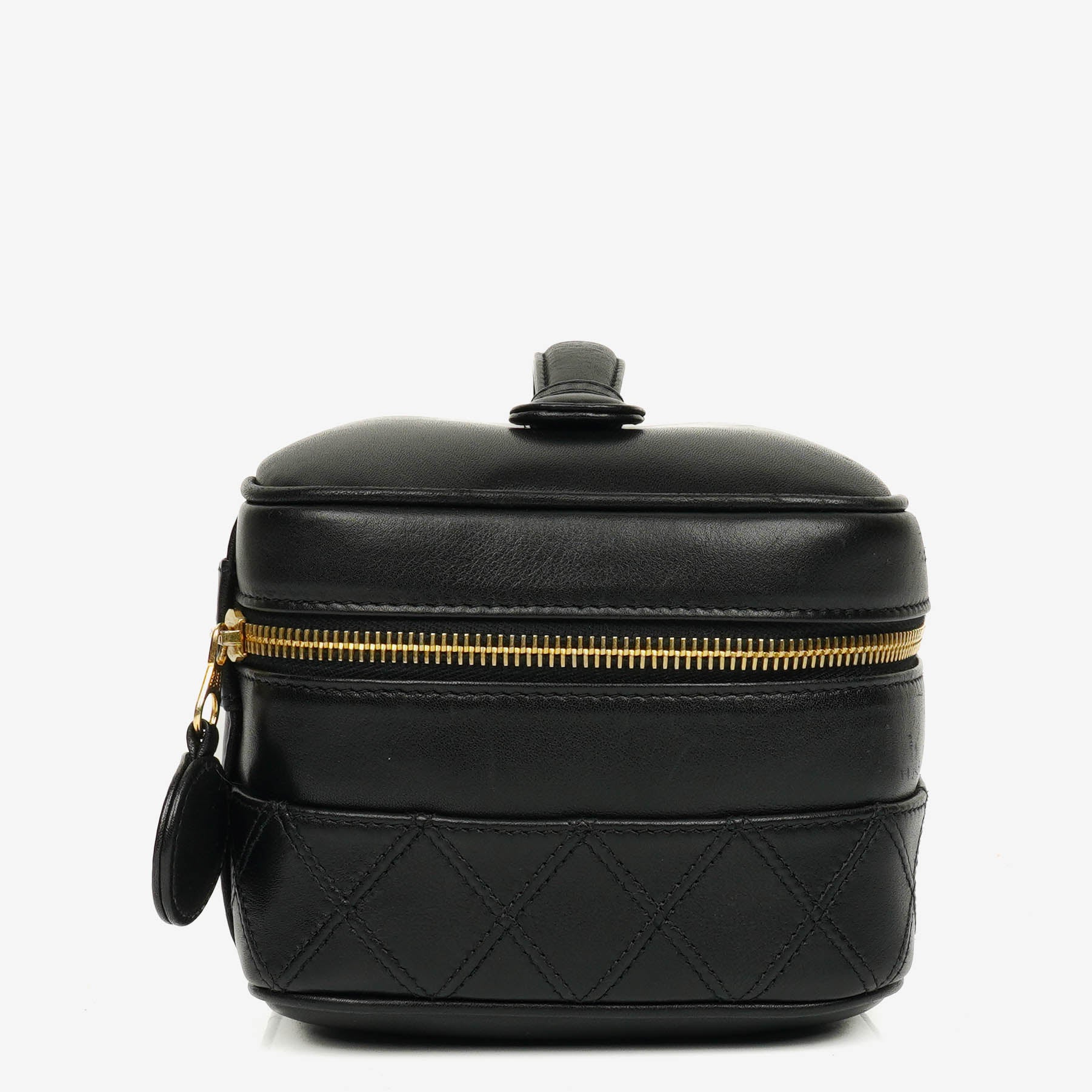 Chanel Black Leather Vanity Case
