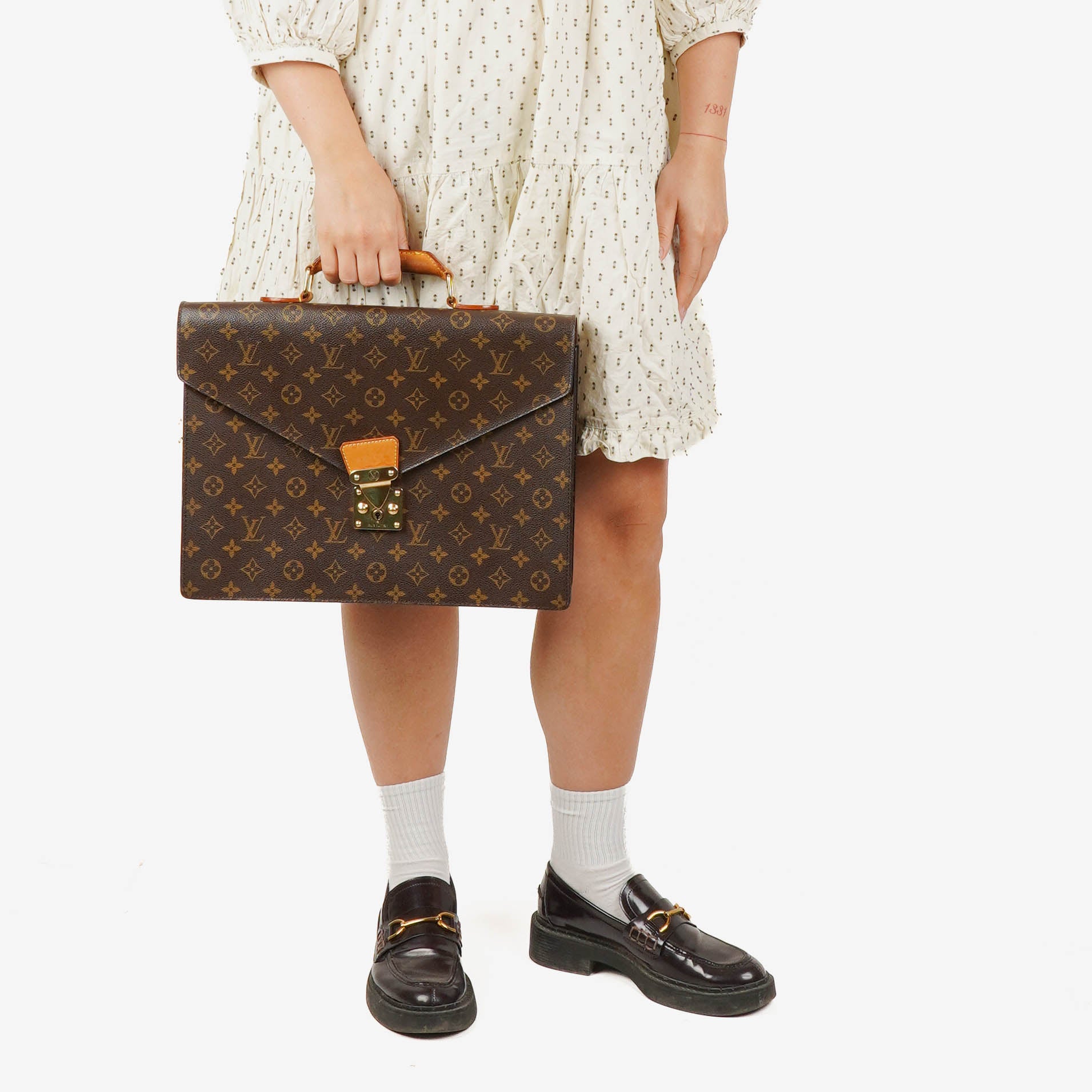 Louis Vuitton Monogram Canvas Serviette Canseiller Briefcase