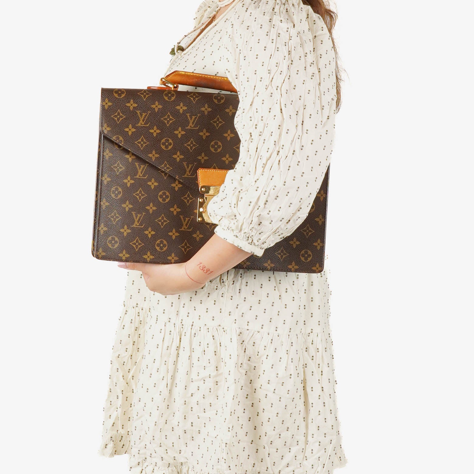 Louis Vuitton Monogram Canvas Serviette Canseiller Briefcase