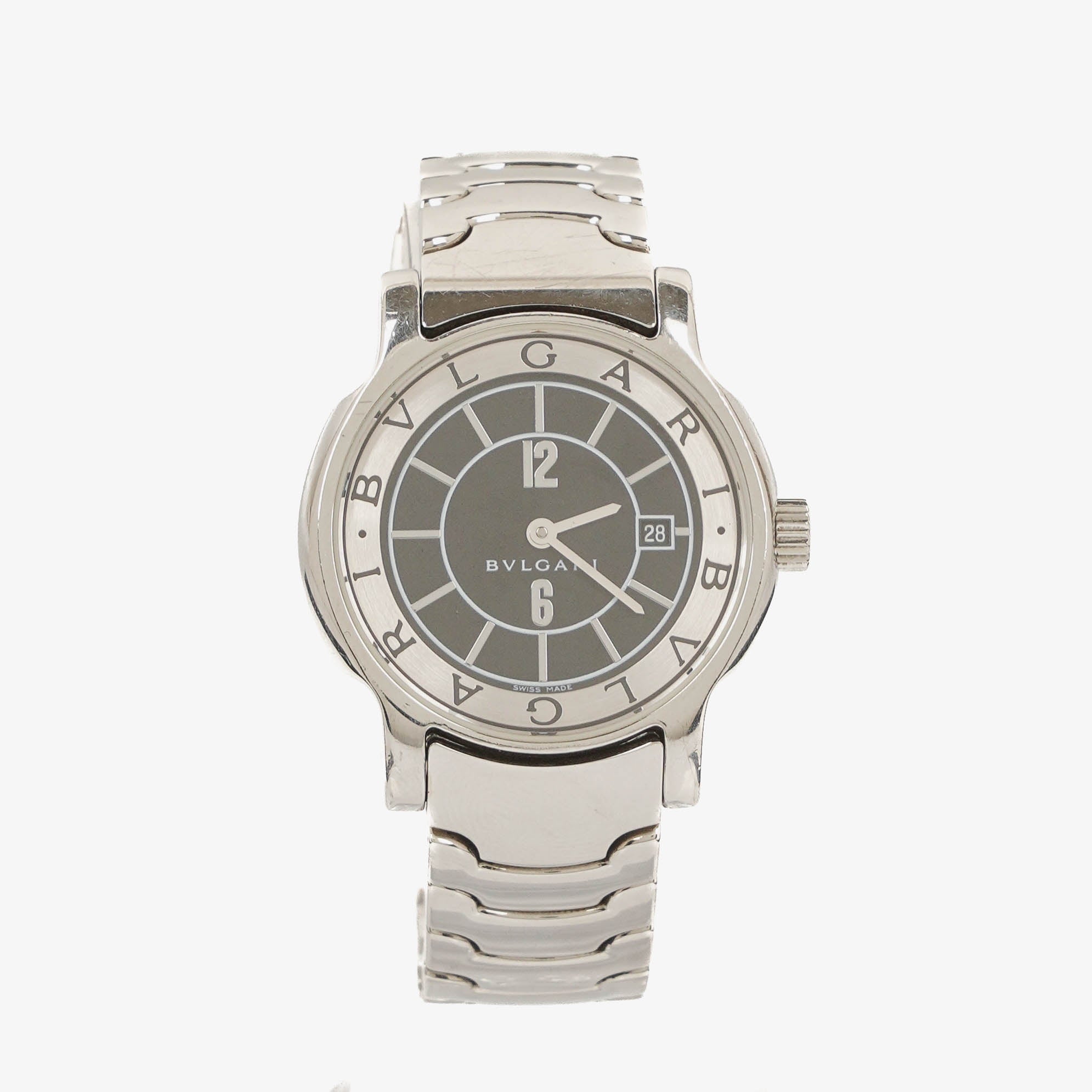 Bvlgari Bulgari Solotempo Stainless Steel 28mm Quartz Watch 