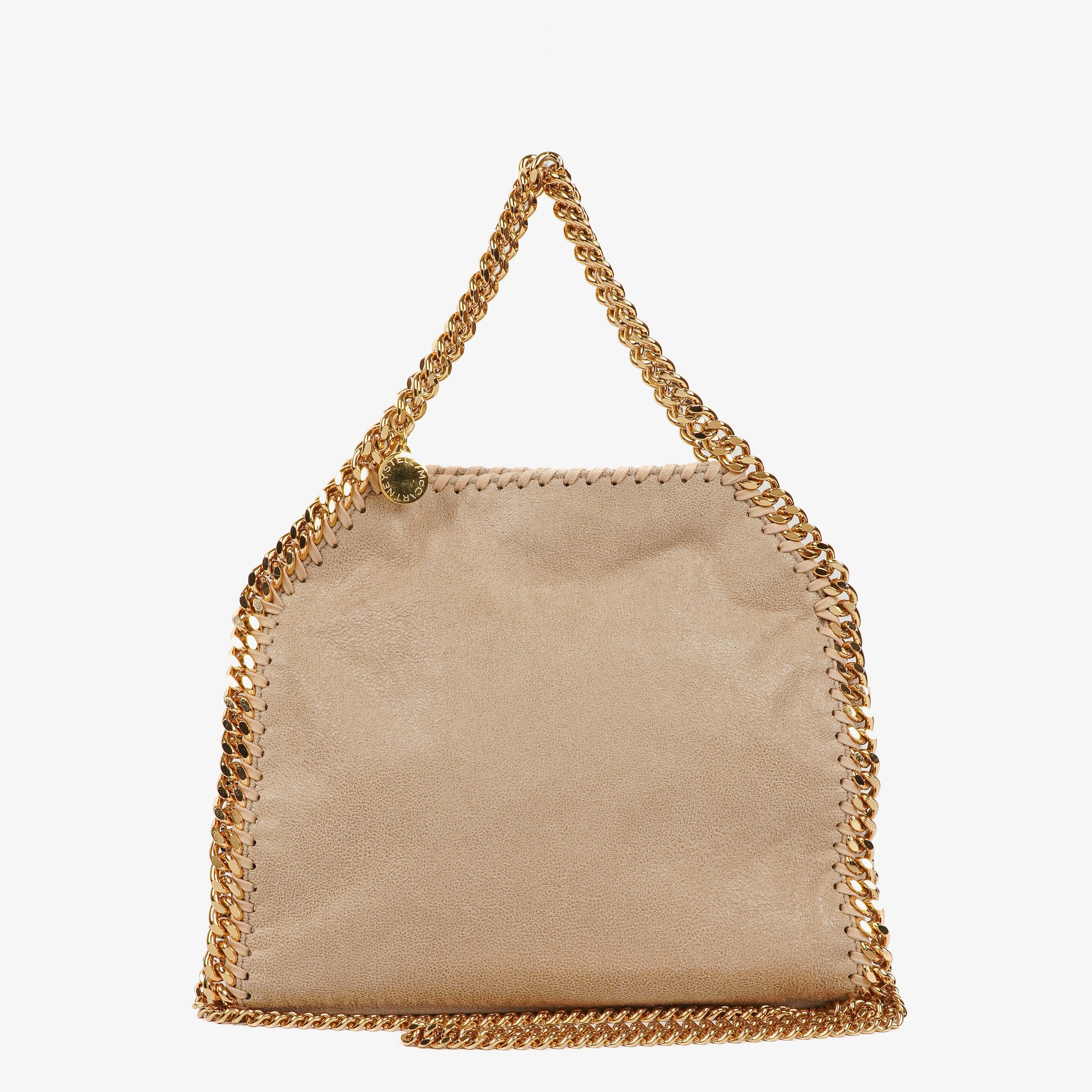 Stella McCartney Falabella Mini Tote Butter Cream Vegan Shaggy Deer Fold Over Bag