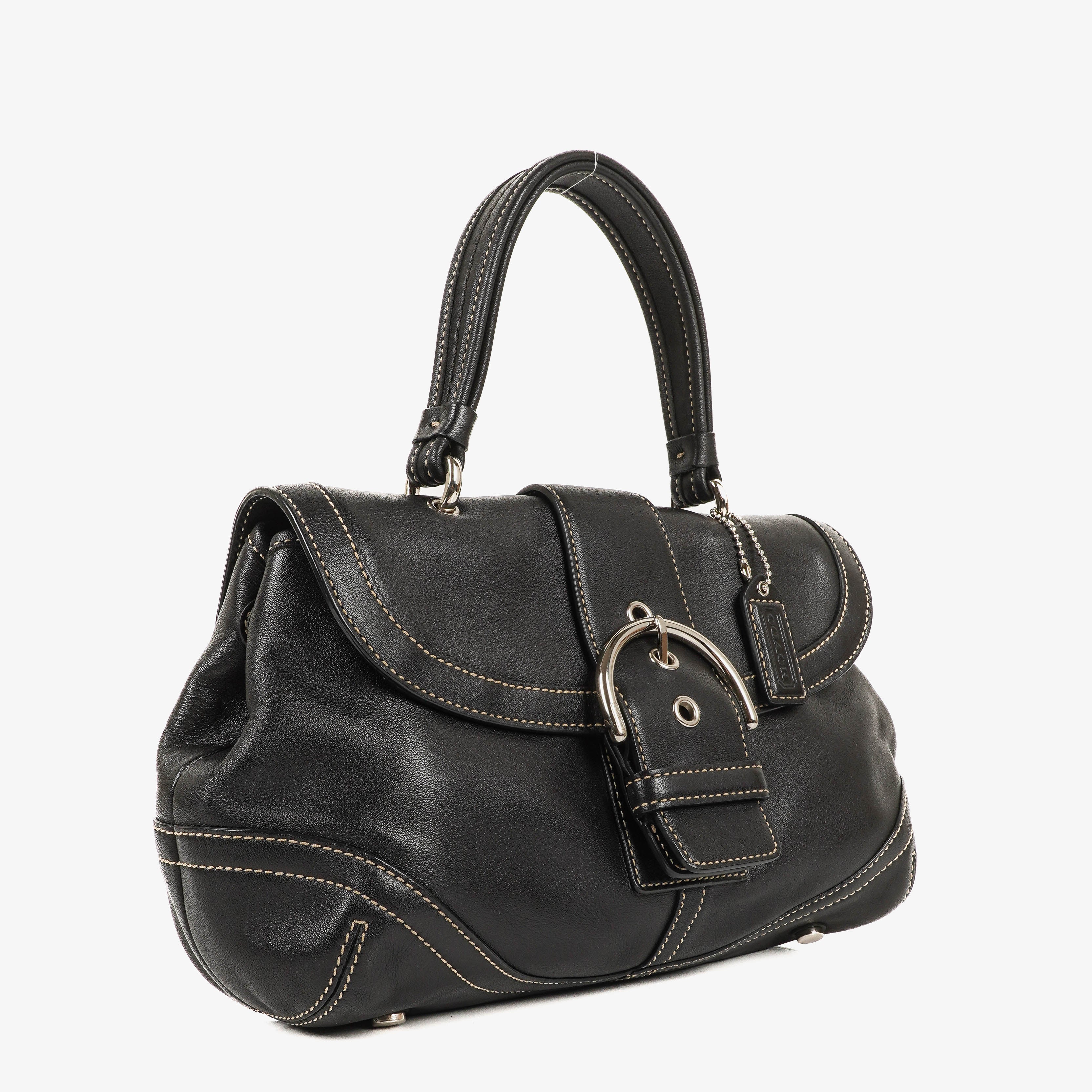 Coach Soho Black Leather Handbag