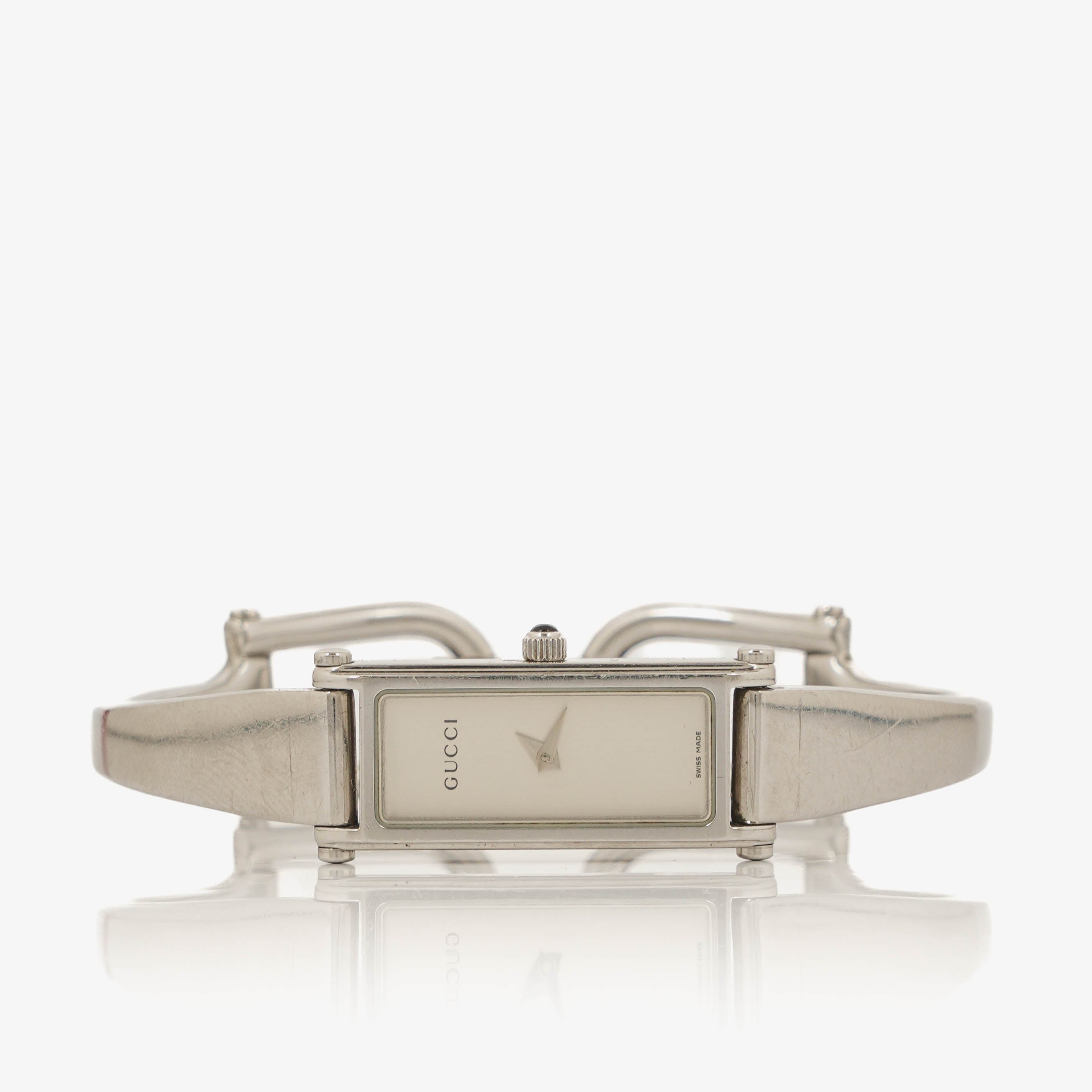 Gucci 1500L Rectangular Stainless Steel Watch