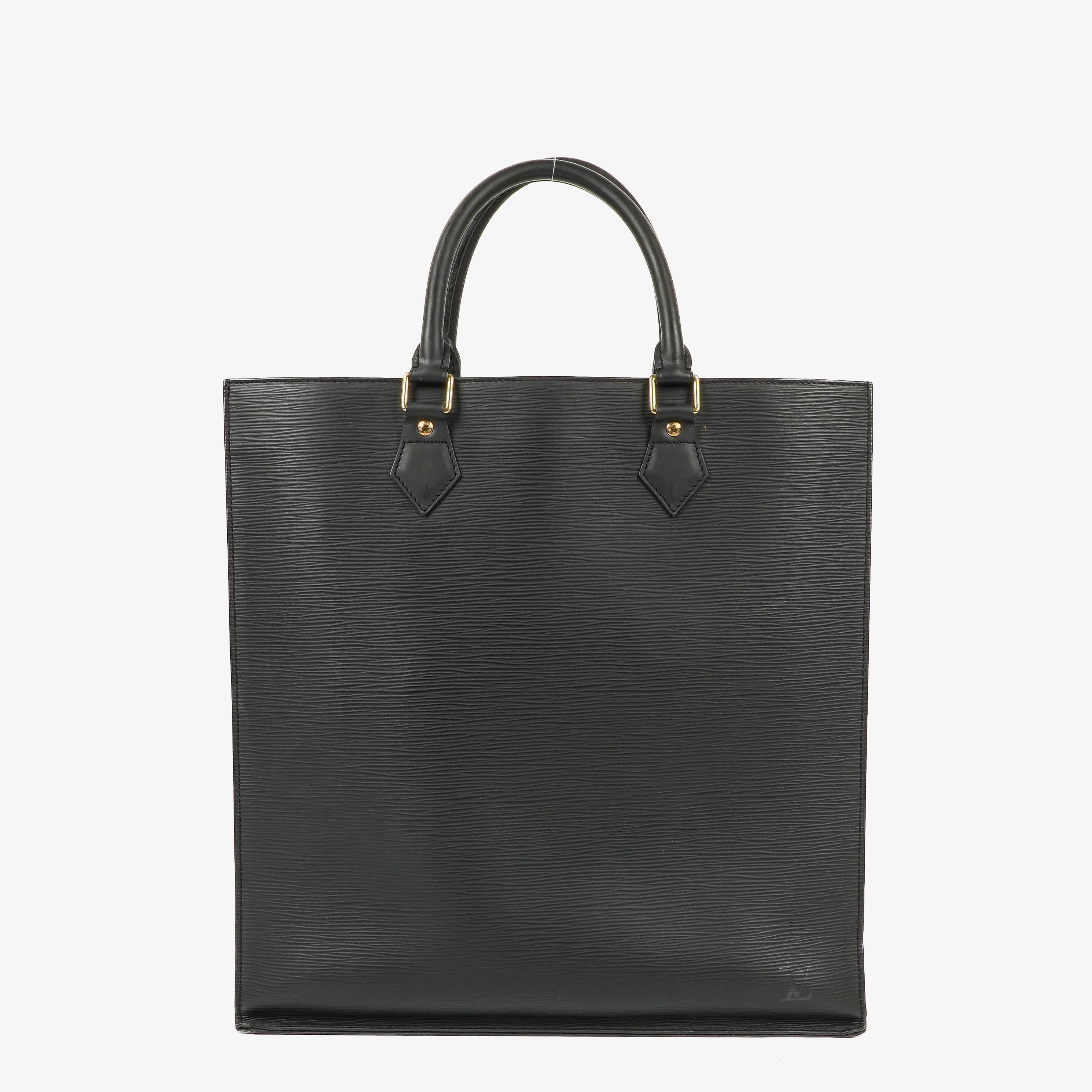 Louis Vuitton Sac Plat Black Epi Leather Bag