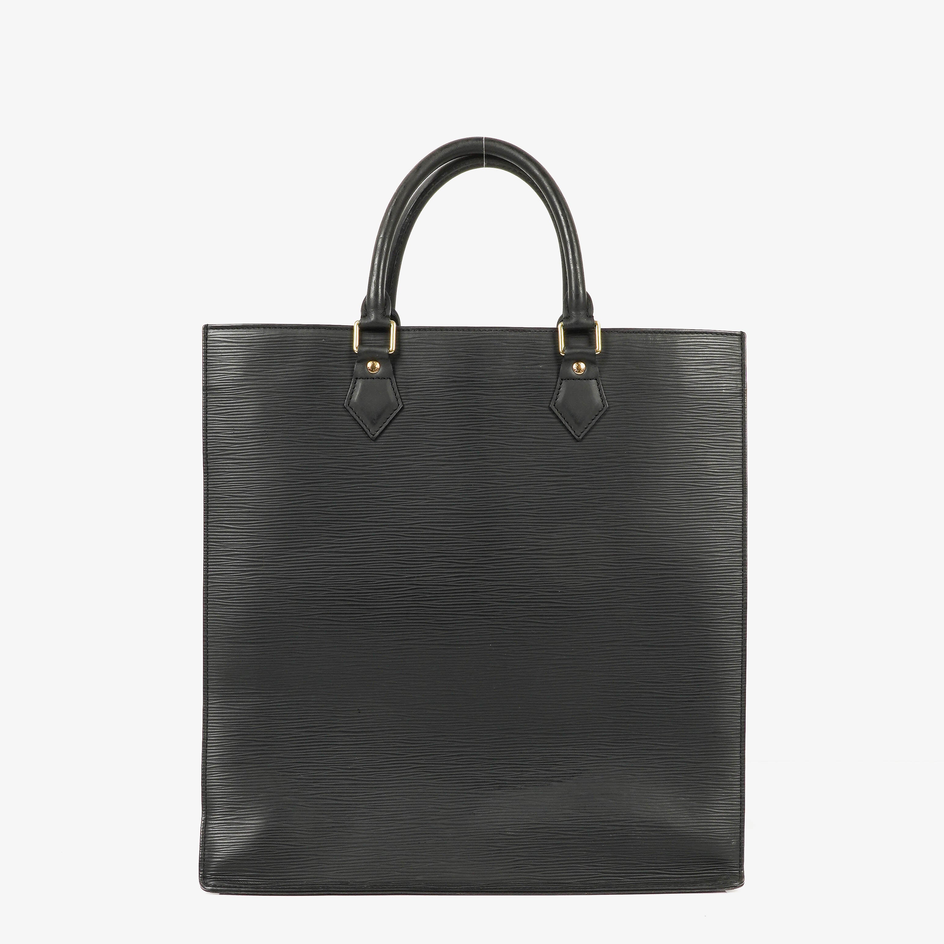 Louis Vuitton Sac Plat Black Epi Leather Bag