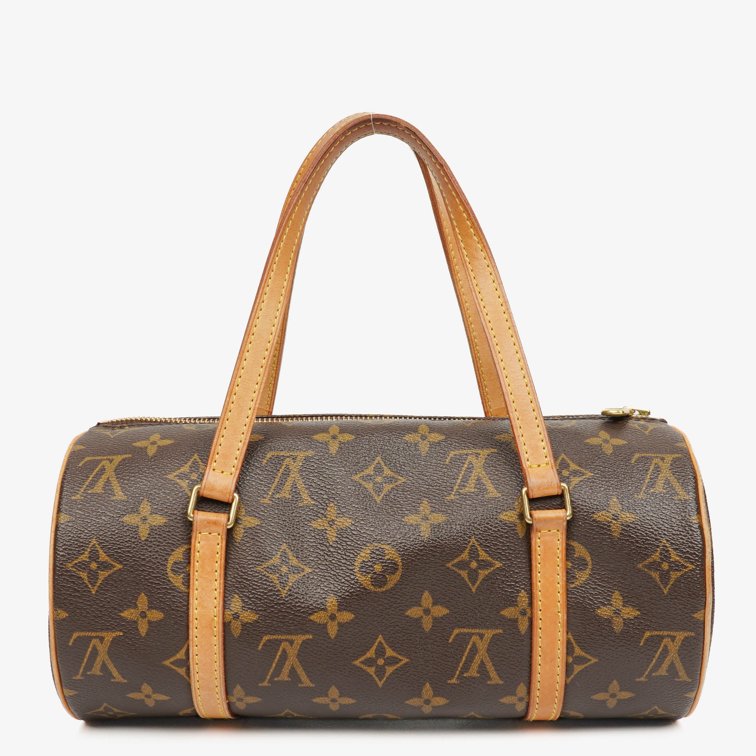 Louis Vuitton Papillon 25 Vintage Monogram Canvas Handbag With Mini Papillon Pochette