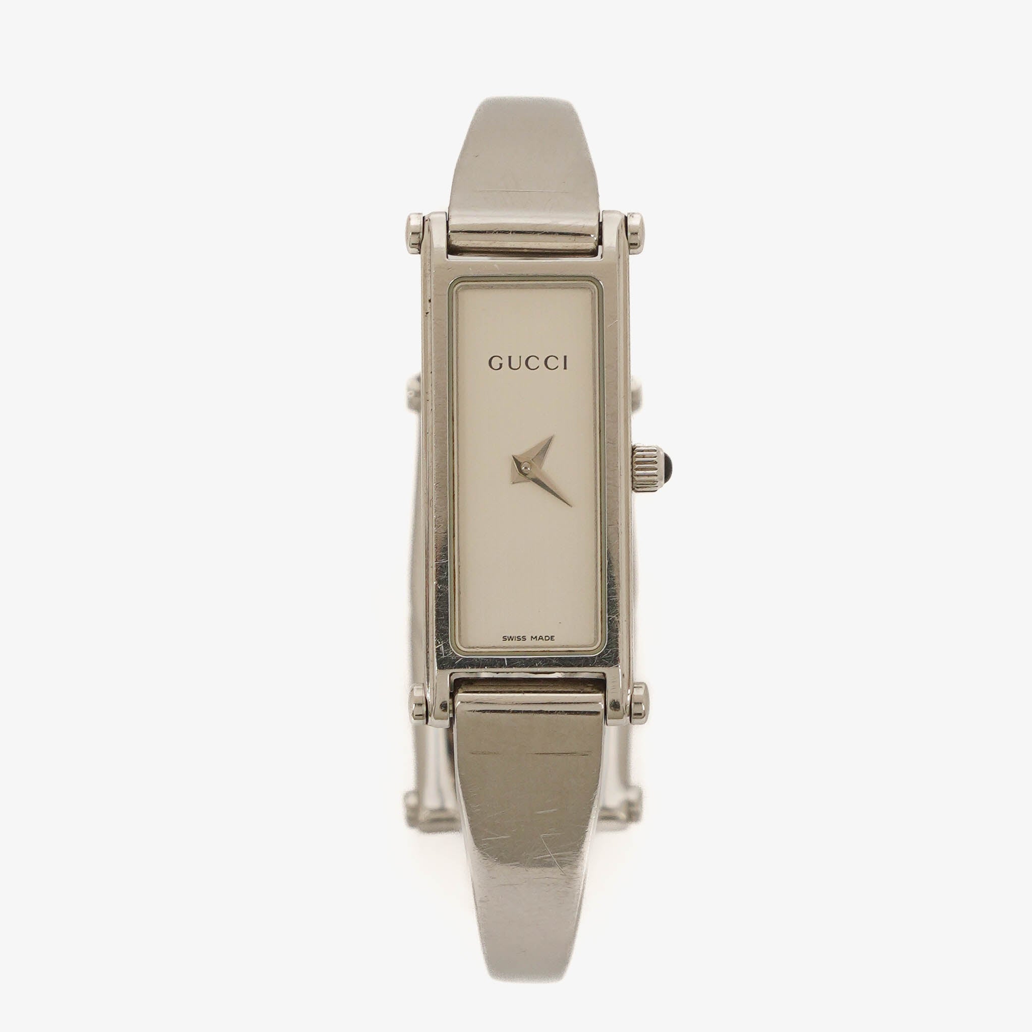 Gucci 1500L Rectangular Stainless Steel Watch