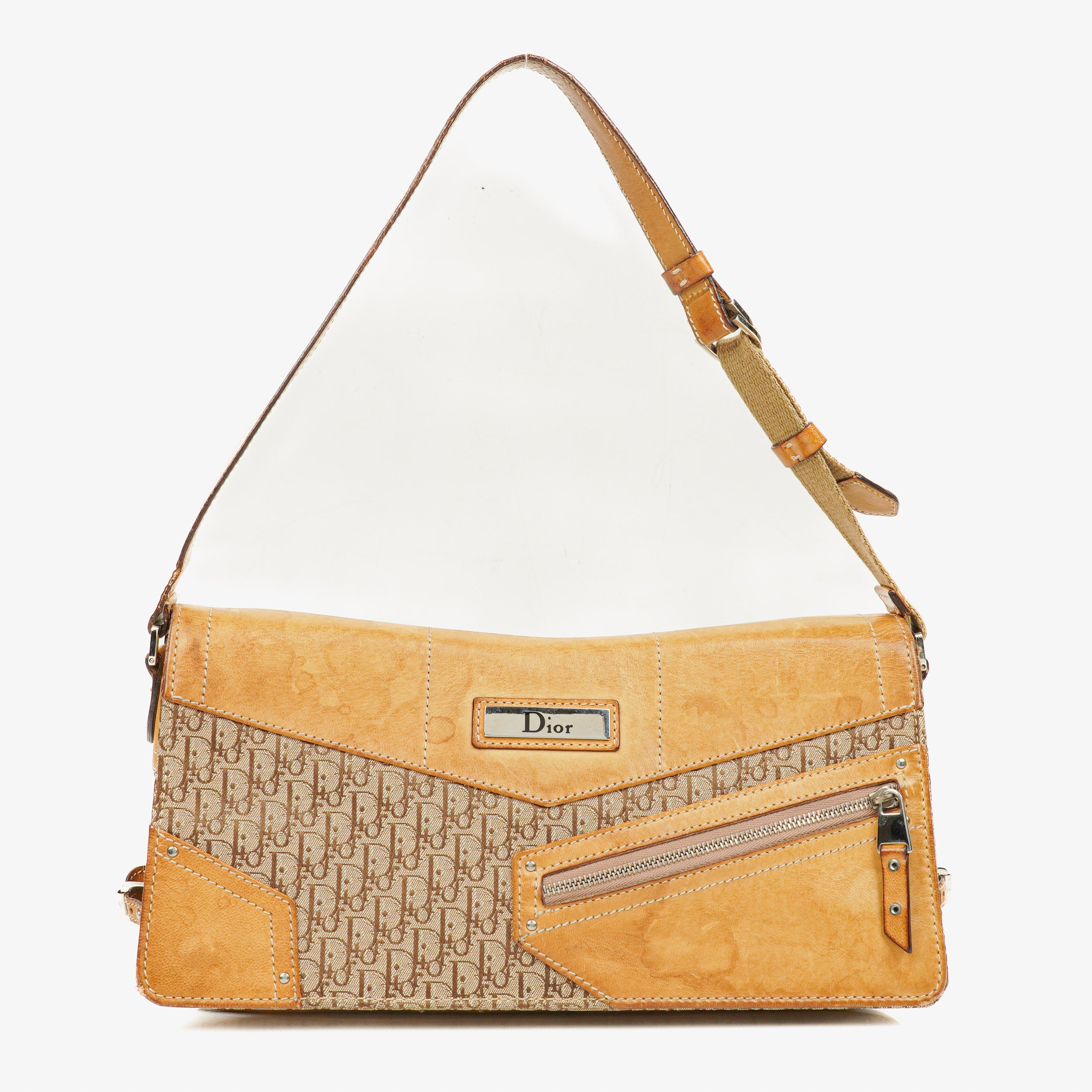 Christian Dior Beige Diorissimo Small Shoulder Bag