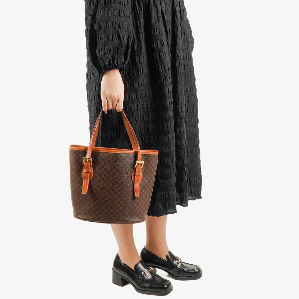 Celine Macadam Coated Canvas Tote Bag