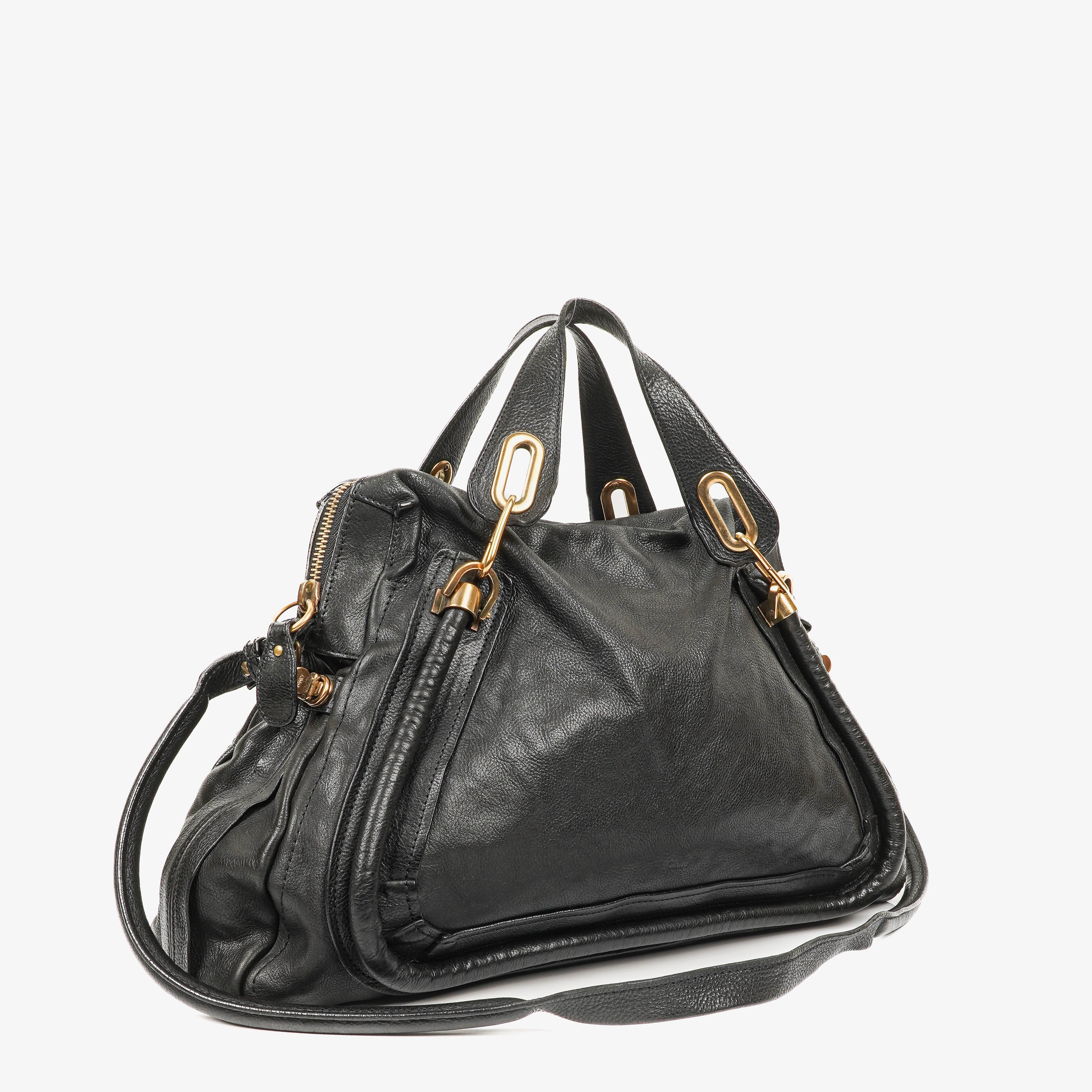 Chloe Paraty Medium Black Calfskin Bag