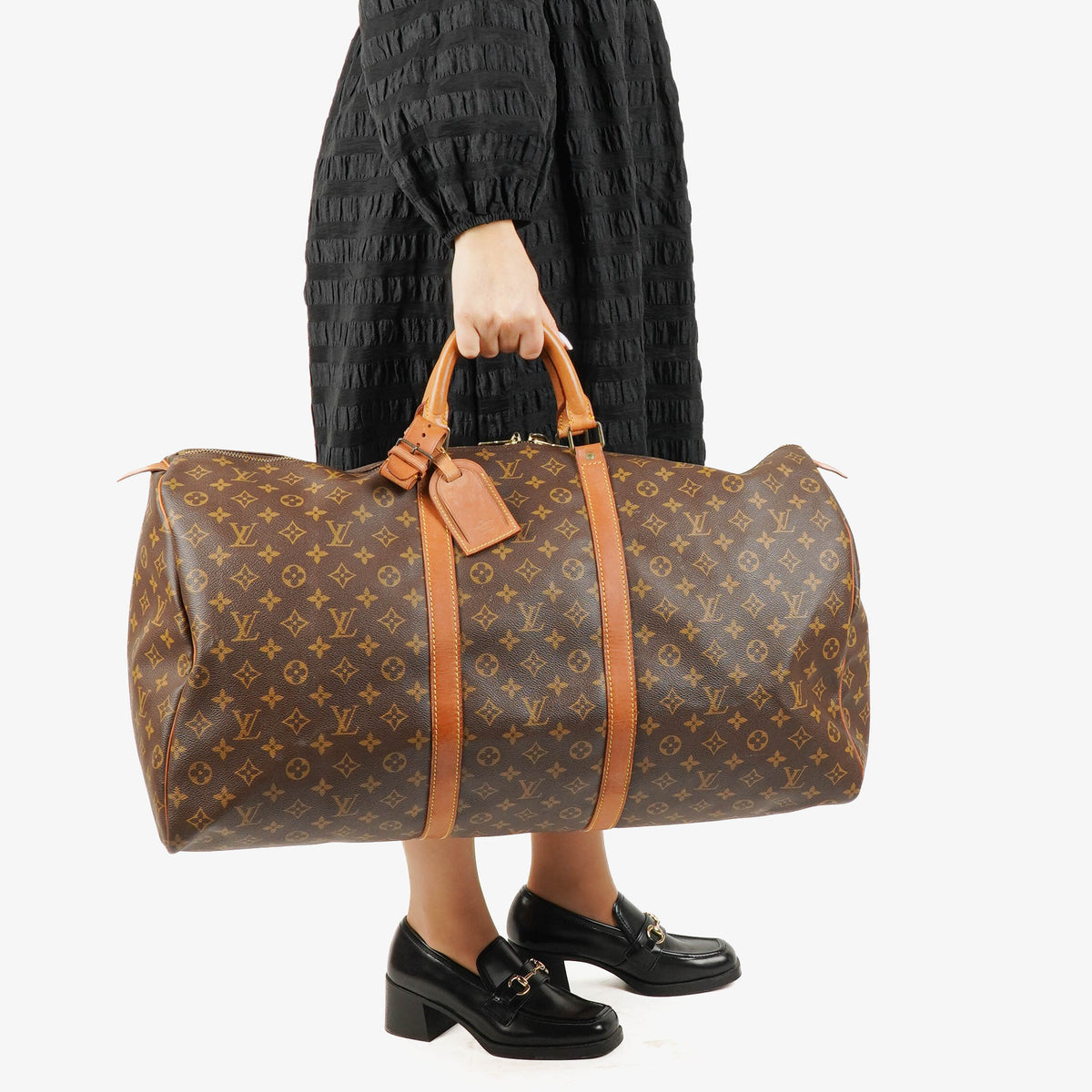 Louis Vuitton Keepall 60 Monogram Canvas Travel Bag
