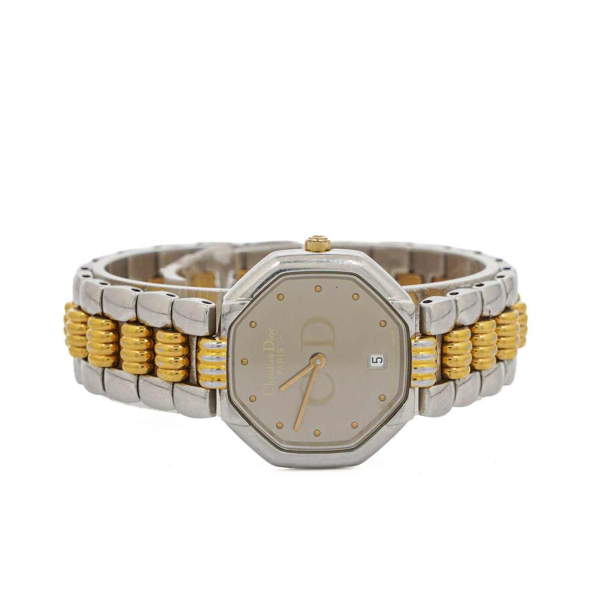 Christian Dior 25mm Octagon Stainless Steel Quartz Watch