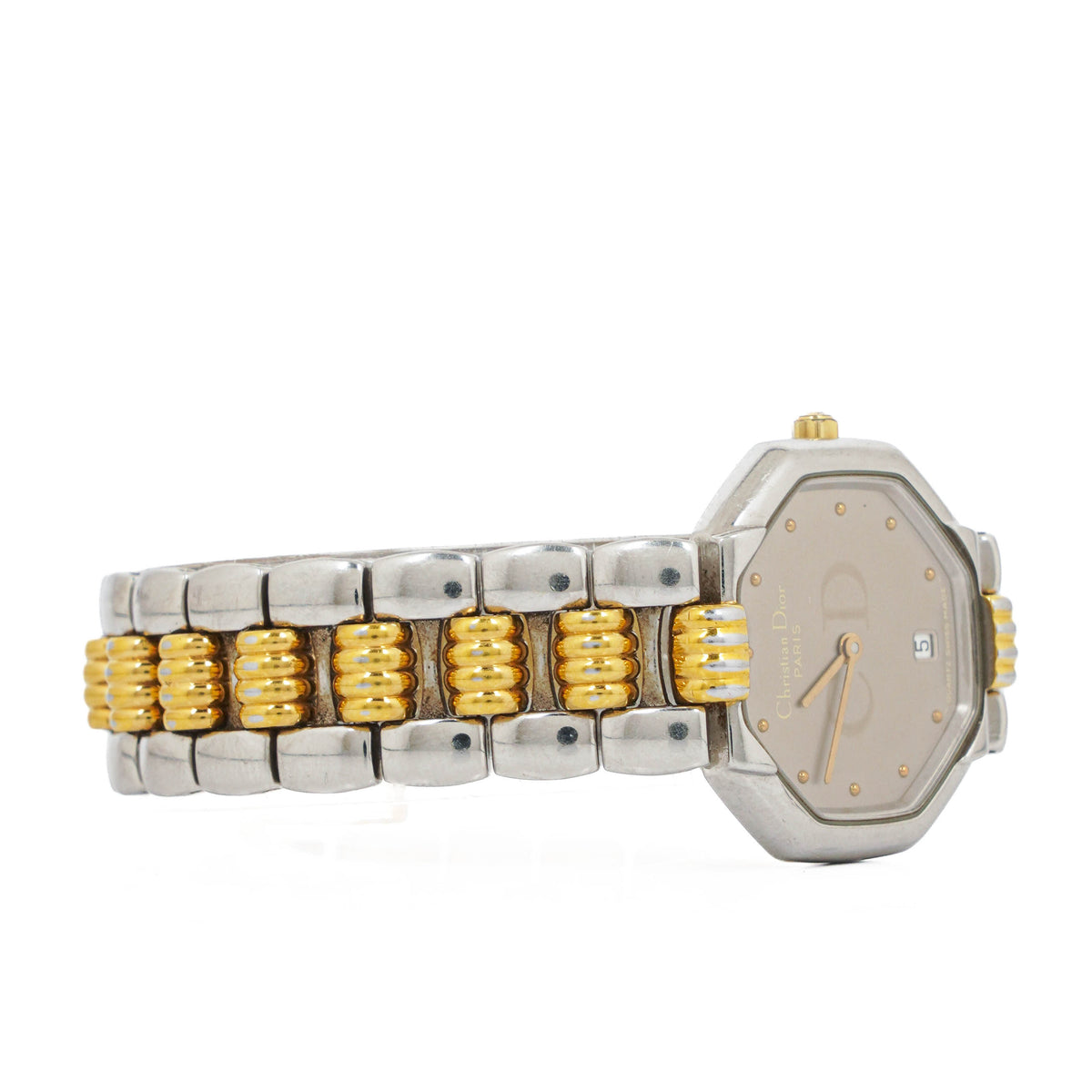 Christian Dior 25mm Octagon Stainless Steel Quartz Watch