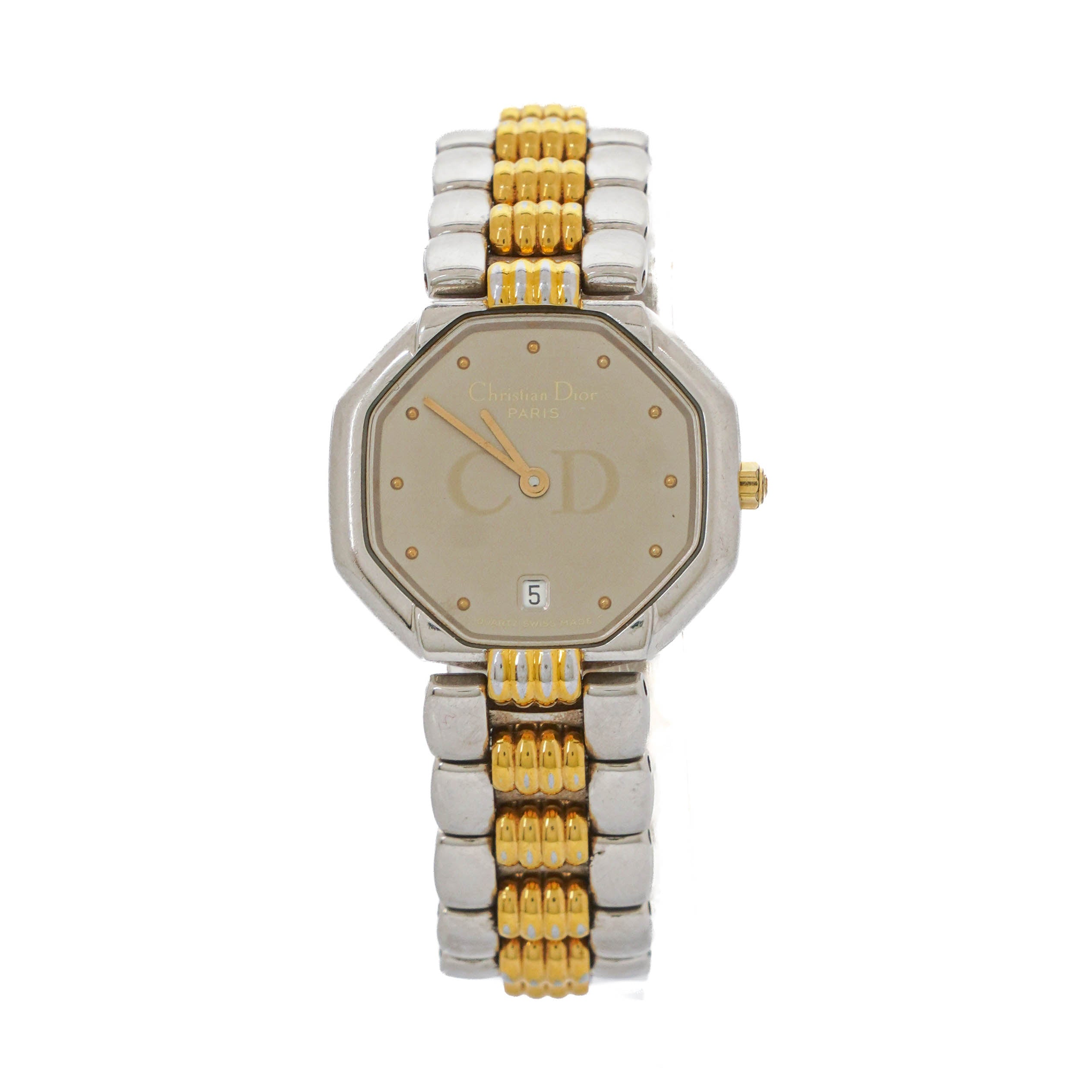 Christian Dior 25mm Octagon Stainless Steel Quartz Watch