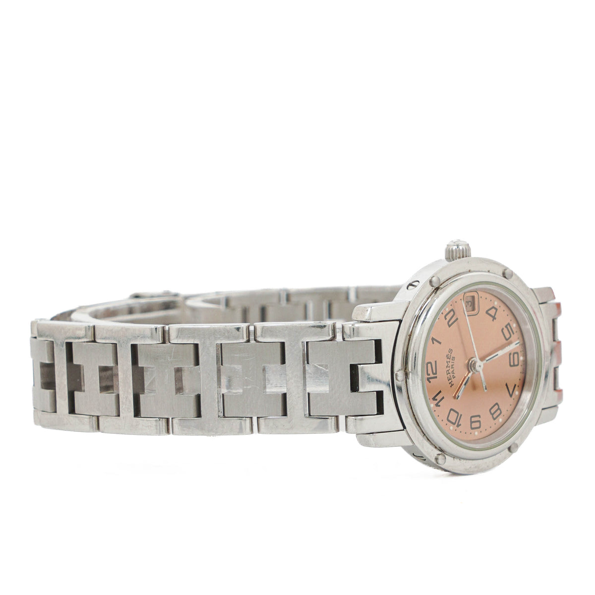 Hermes Clipper Quartz Watch Stainless Steel CL4. 210