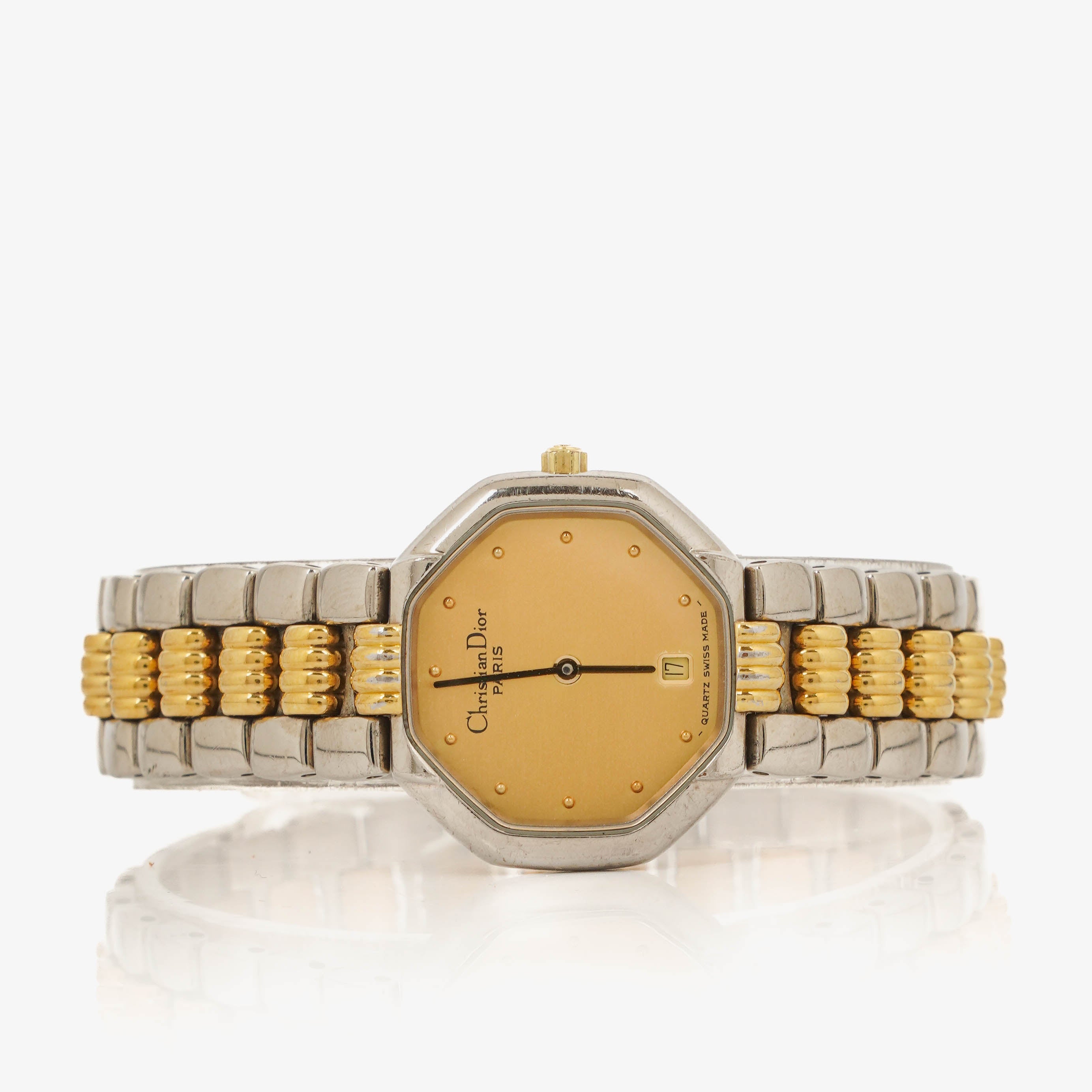 Christian Dior 25mm Octagon Stainless Steel Quartz Watch