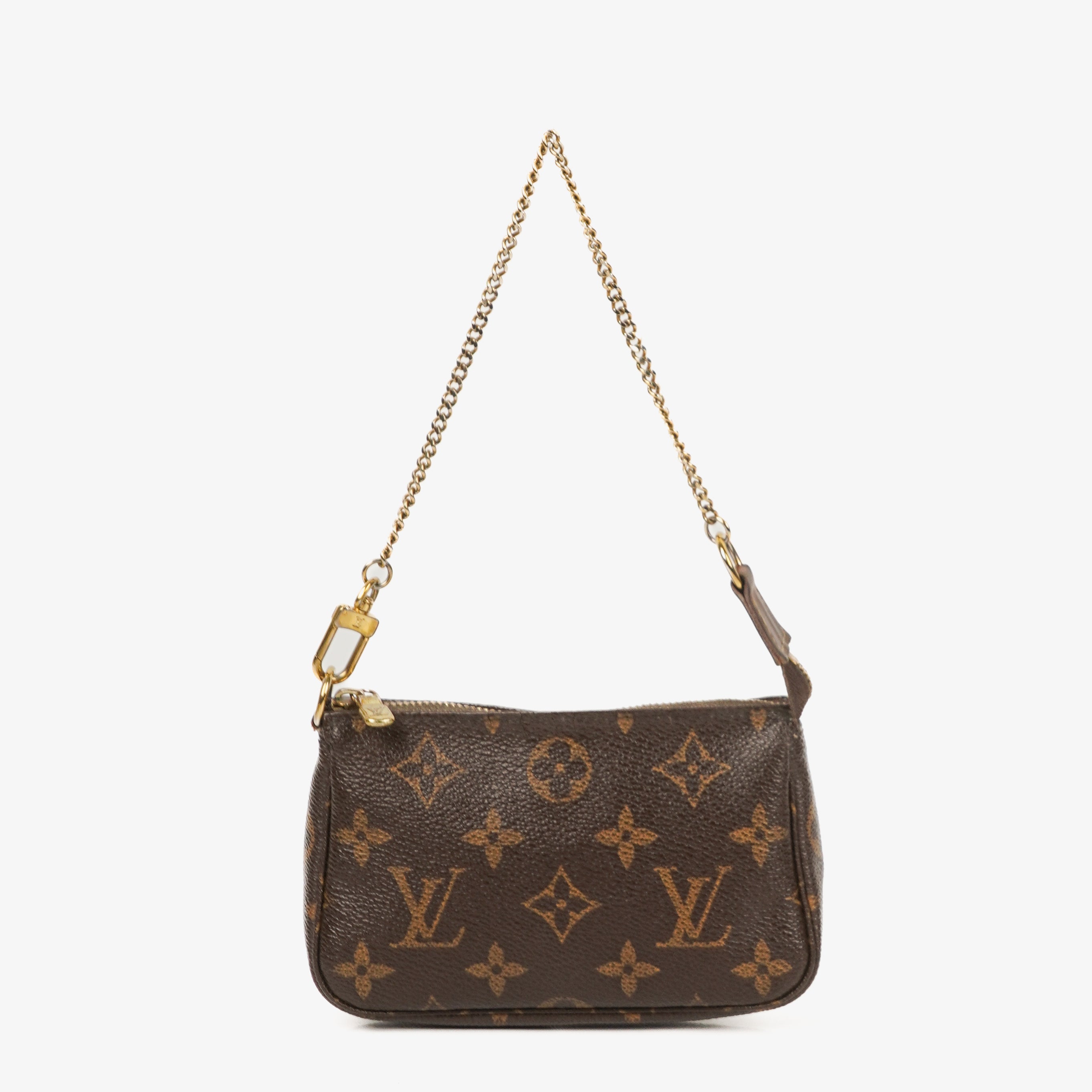 Louis Vuitton Mini Pochette Accessoires Monogram Canvas Clutch Handbag