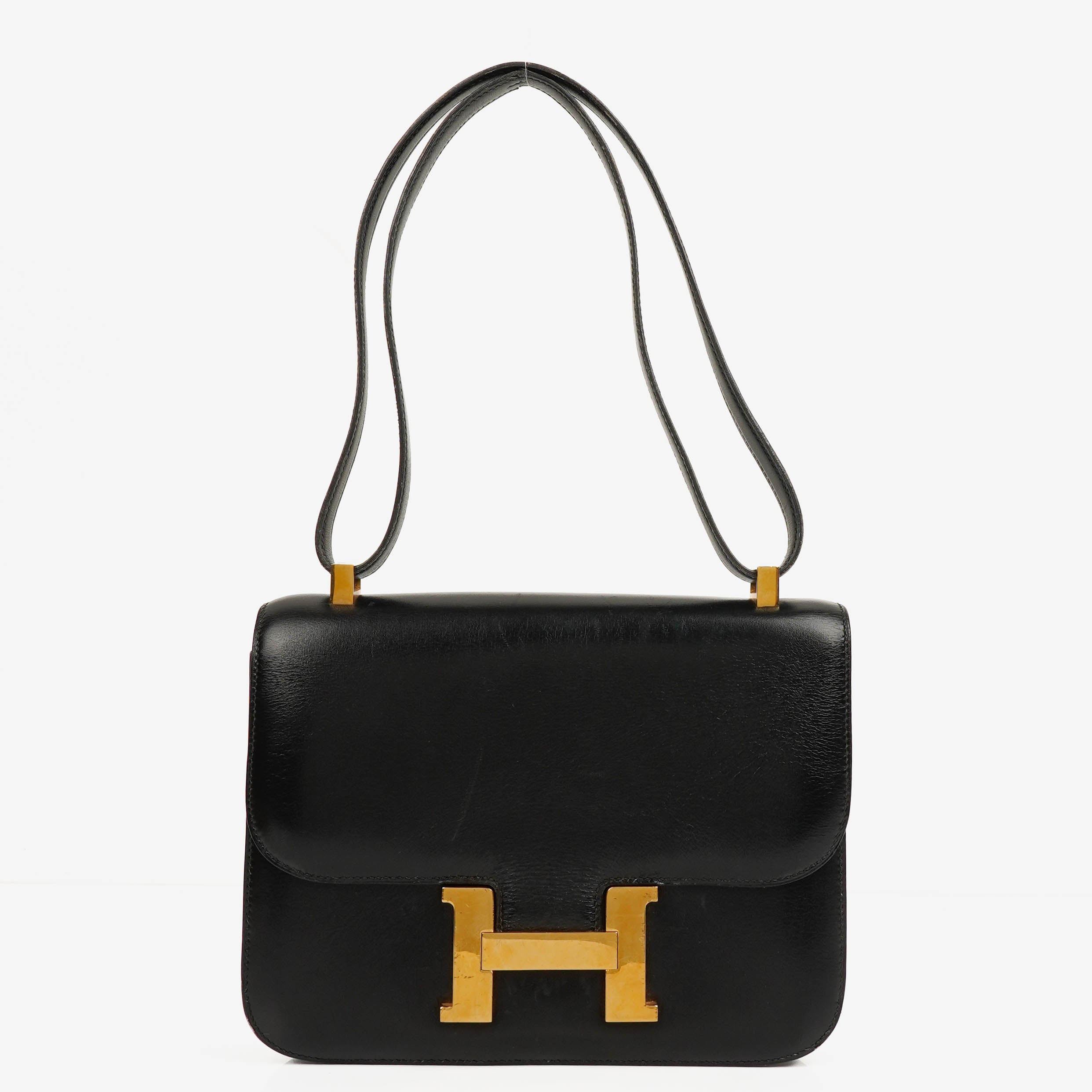 Hermès Constance 23 Vintage In Black Box Calf With Gold Hardware