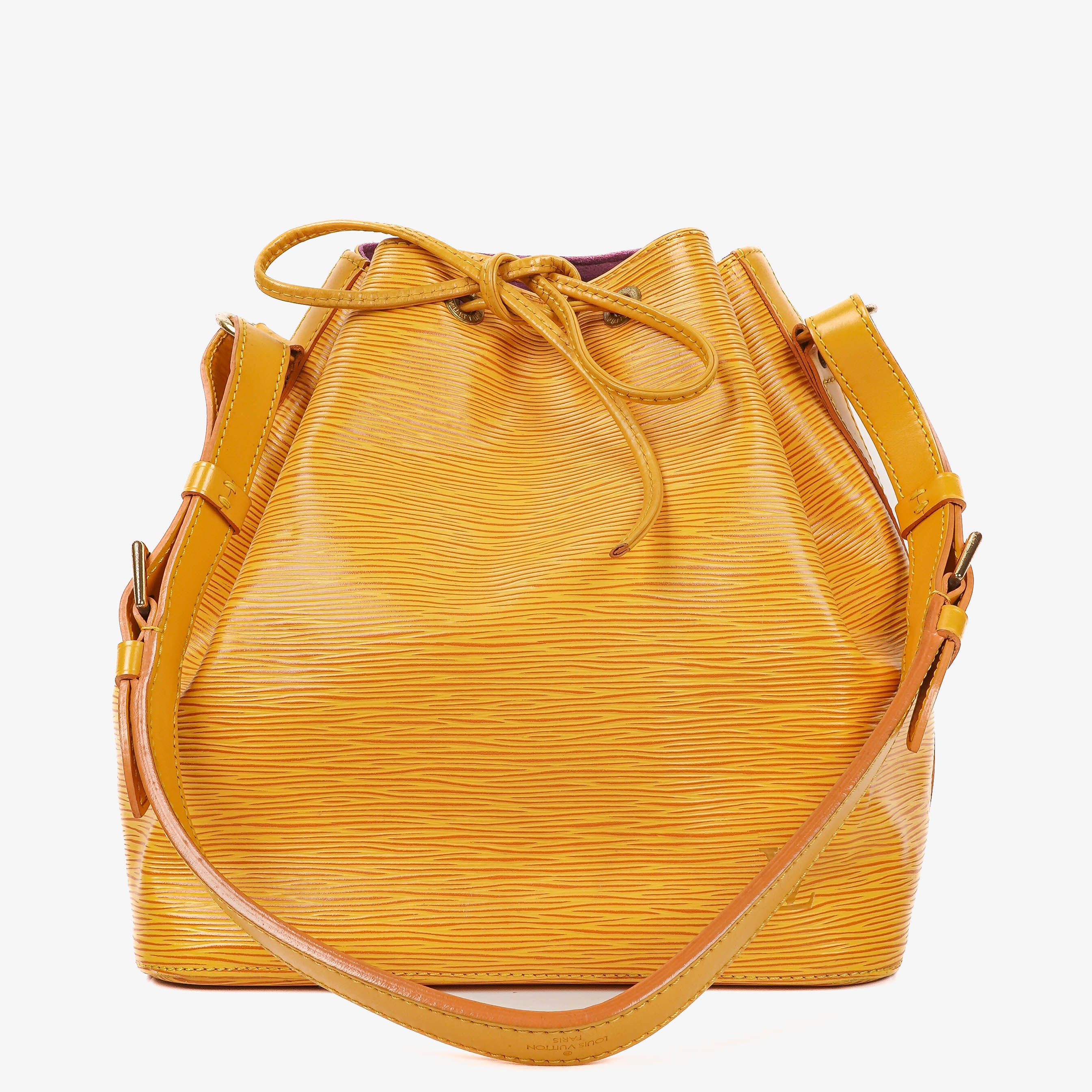 Louis Vuitton Petit Noe Yellow EPI Leather Shoulder Bag