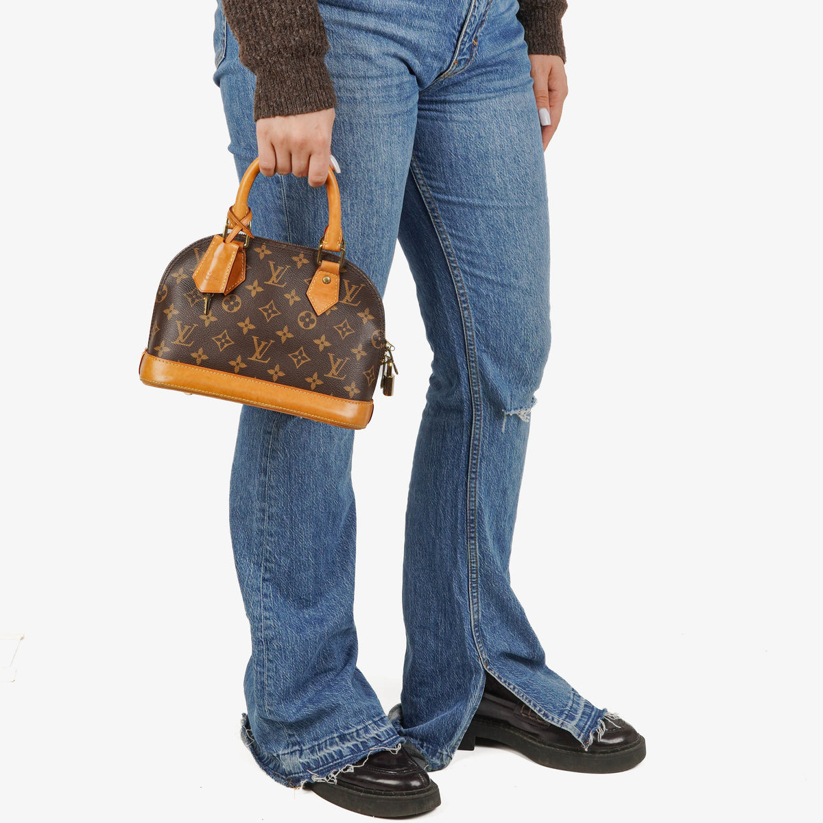 Louis Vuitton Alma BB Monogram Canvas Handbag