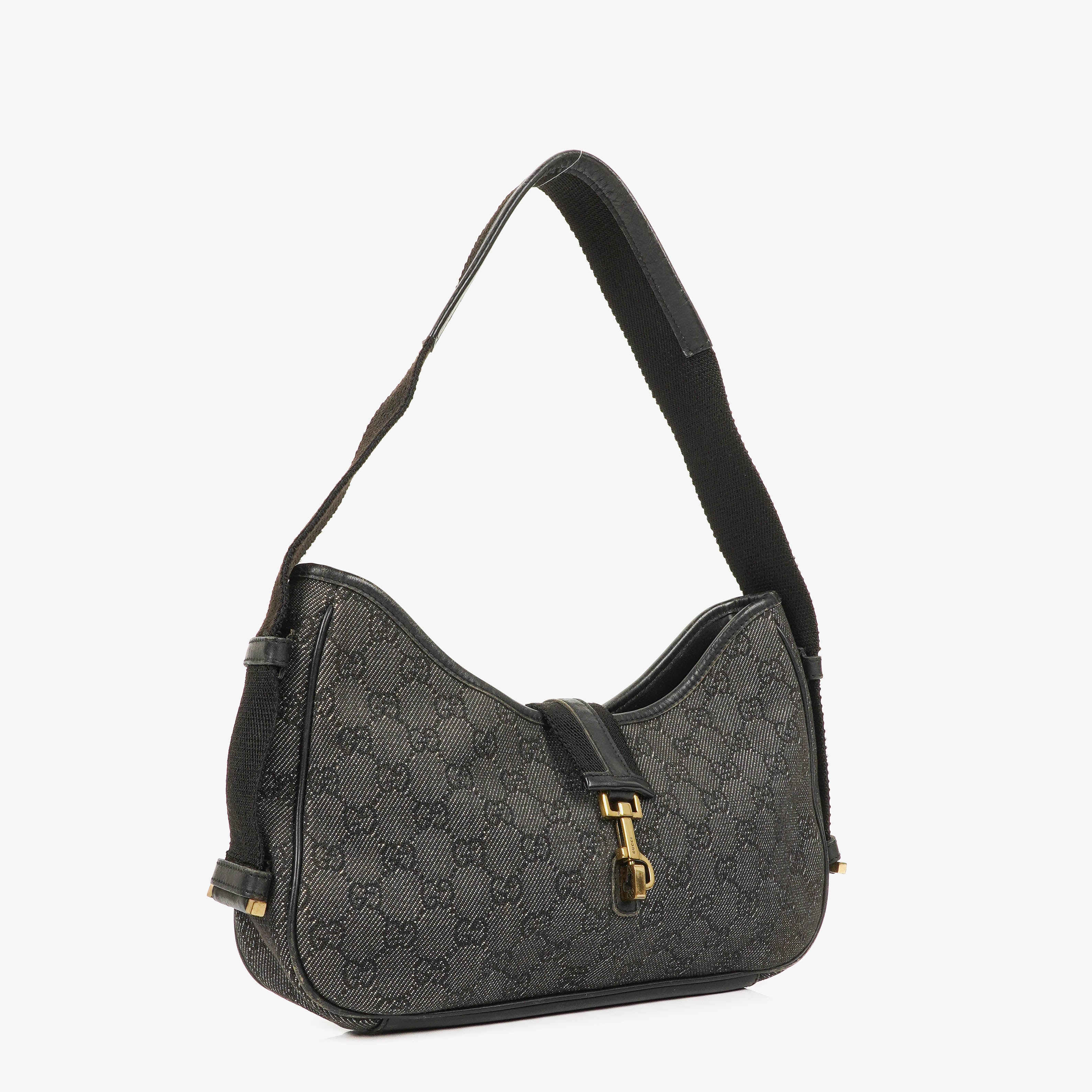 Gucci Denim Monogram Shoulder Bag