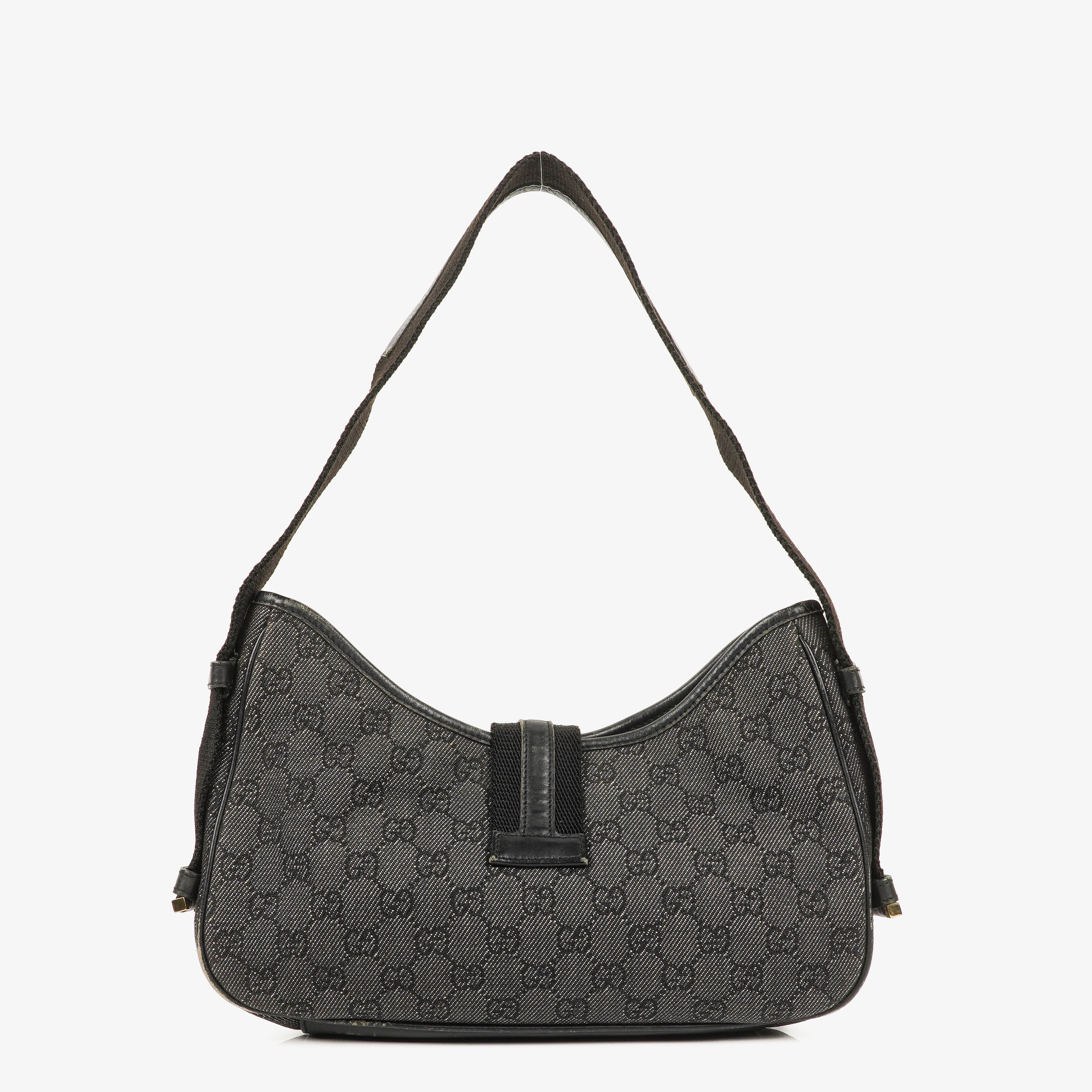 Gucci Denim Monogram Shoulder Bag