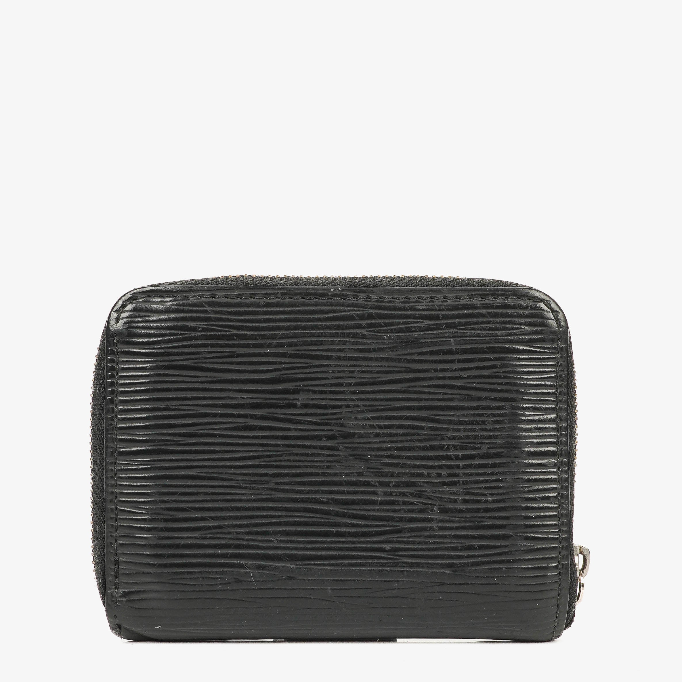 Louis Vuitton Zippy Black Epi Leather Coin Purse.