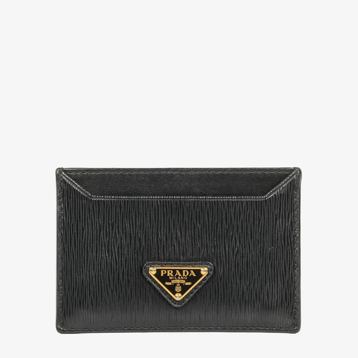 Prada Vitello Move Nero Leather Card Holder