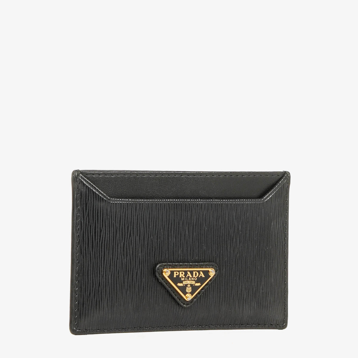 Prada Vitello Move Nero Leather Card Holder