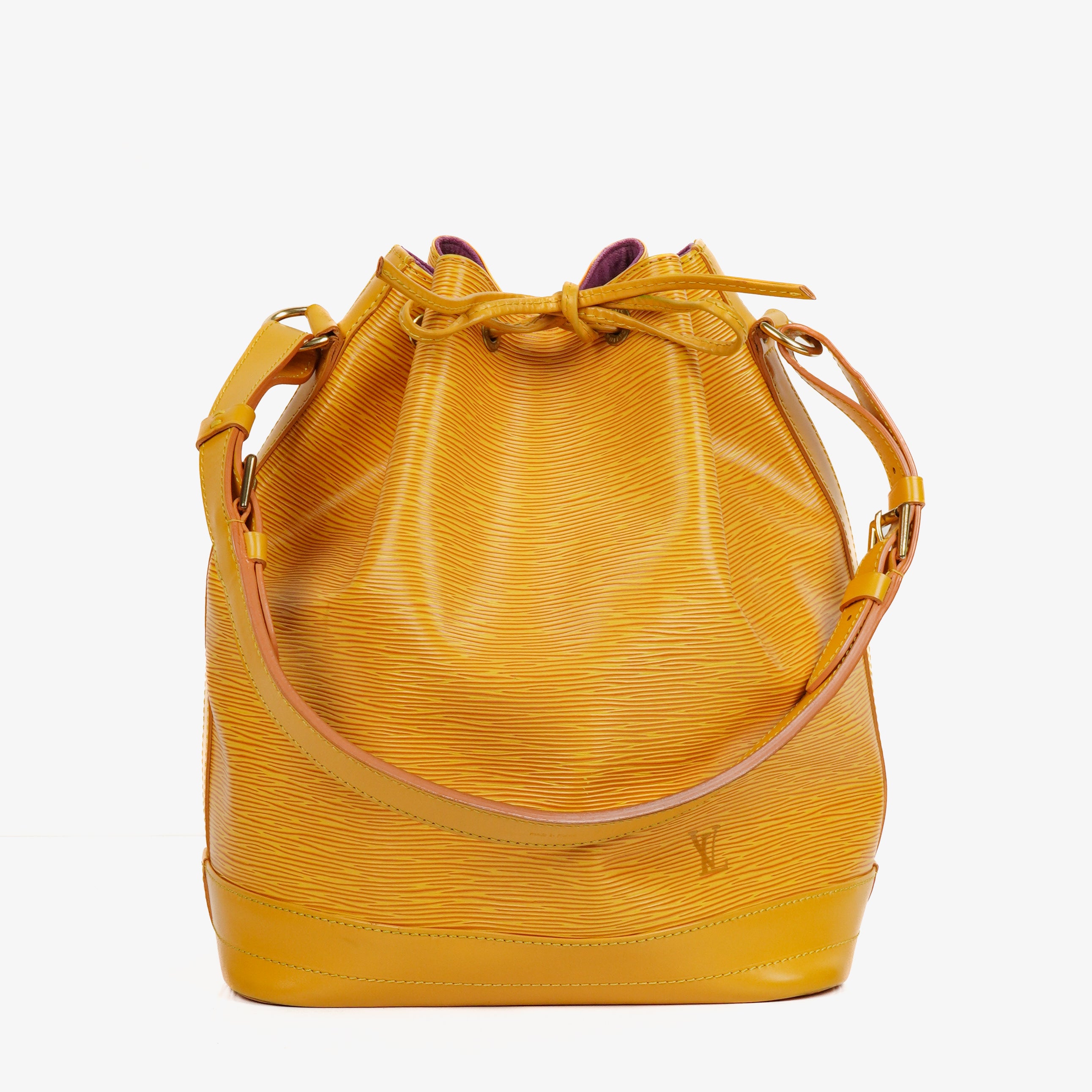 Louis Vuitton Noe Grande GM Yellow EPI Leather Shoulder Bag