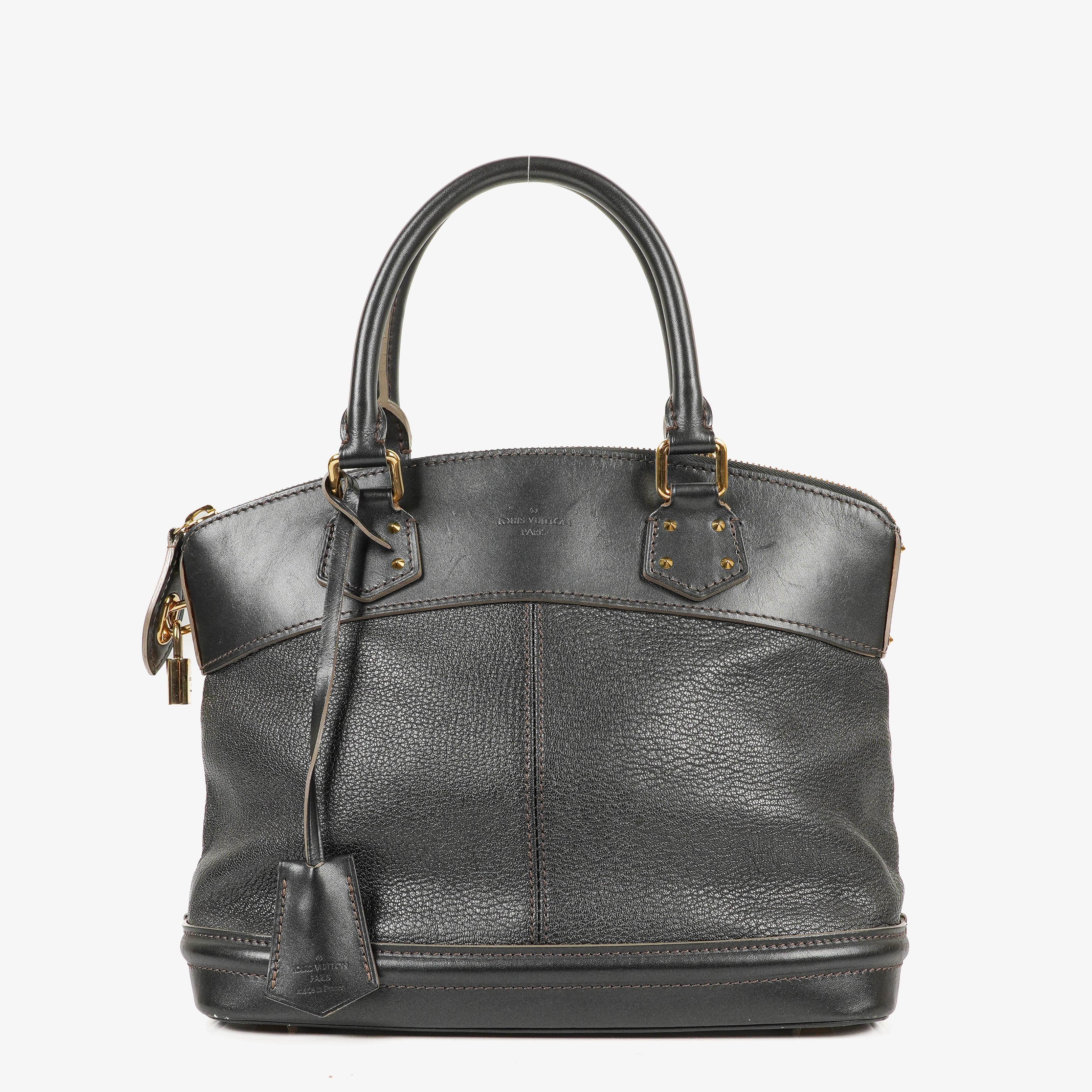Louis Vuitton Lockit Suhali Gray Leather Bag