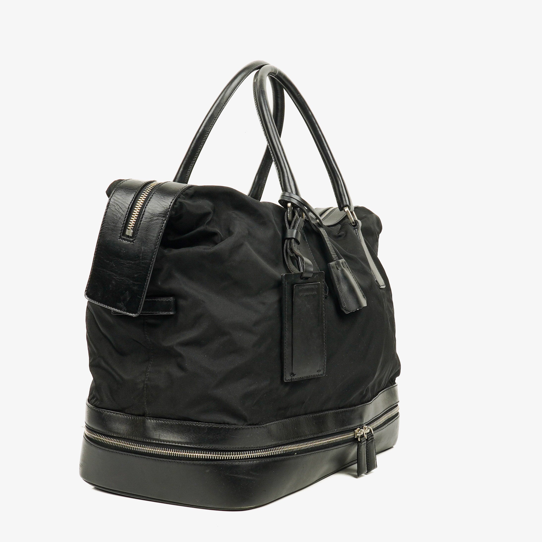 Prada Tessuto Balck Nylon Tote Bag