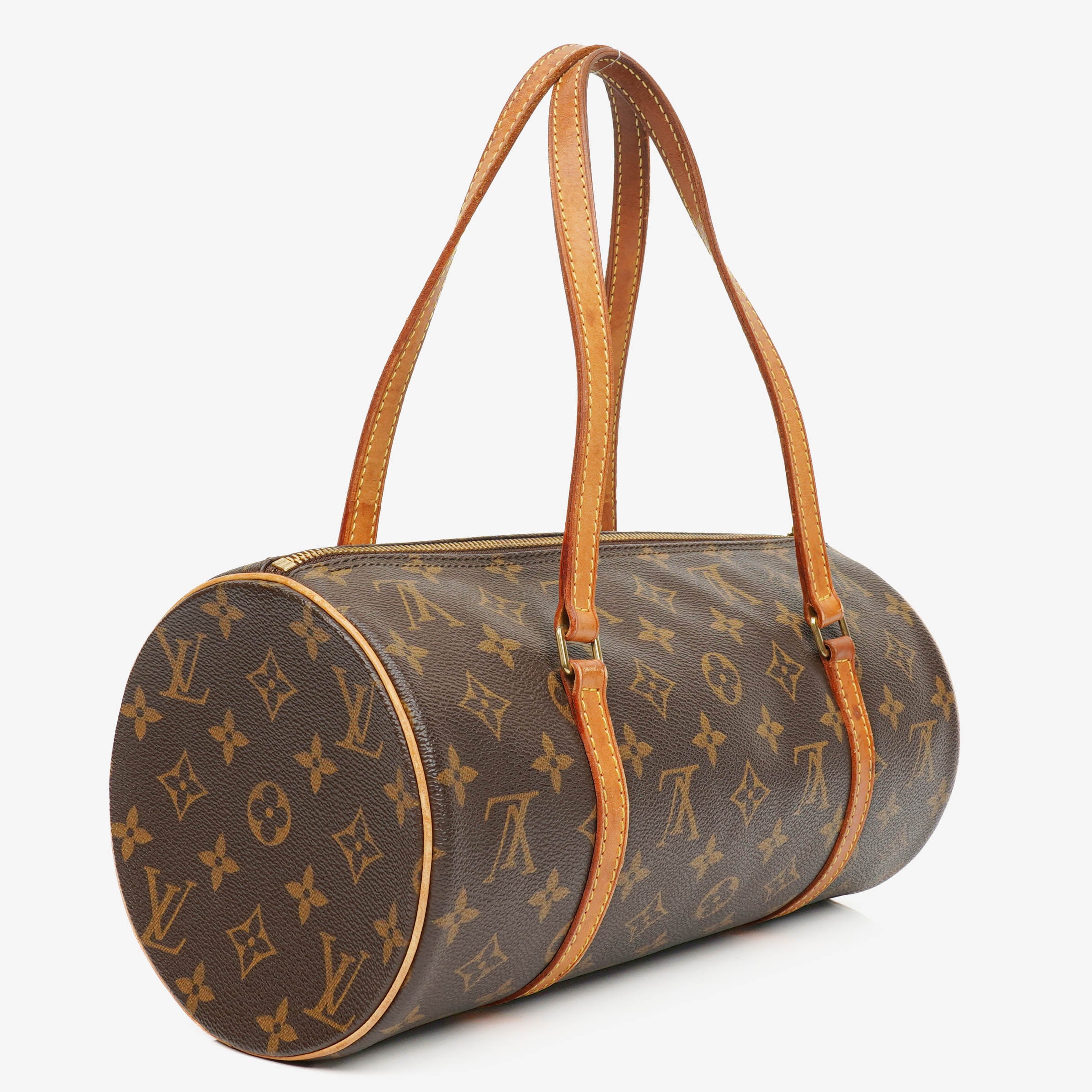 Louis Vuitton Papillon 30 Vintage Monogram Canvas Handbag With Mini Papillon Pochette