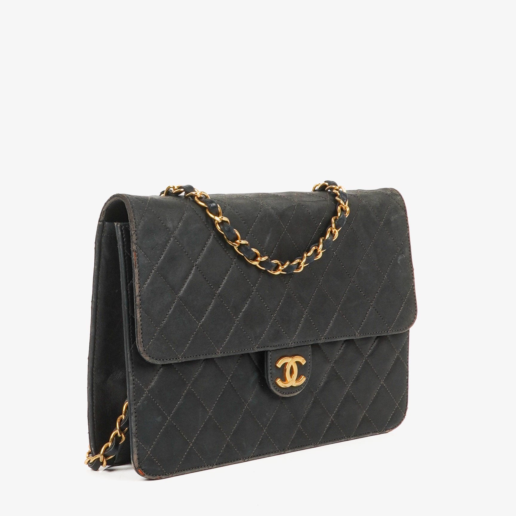 Chanel Classic Single Flap Bag Quilted Lambskin With 24K Gold-Plated Hardware