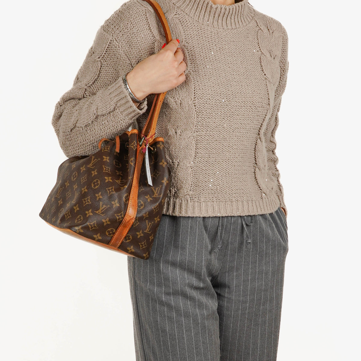 Louis Vuitton Petit Noe Monogram Canvas Shoulder Bag