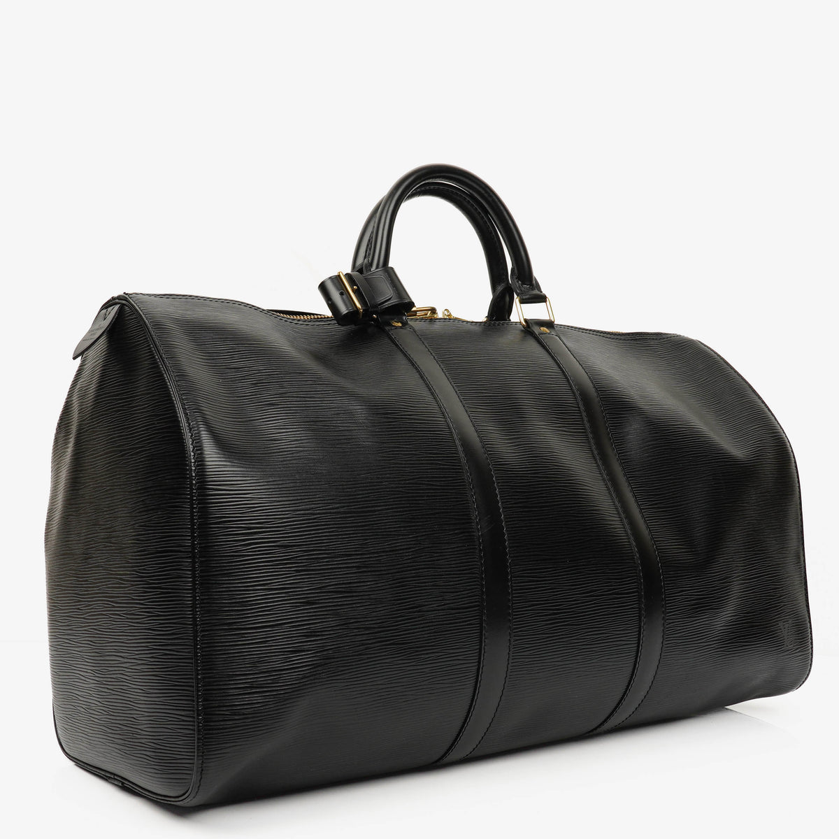 Louis Vuitton Keepall 50 Black EPI Leather Travel Bag