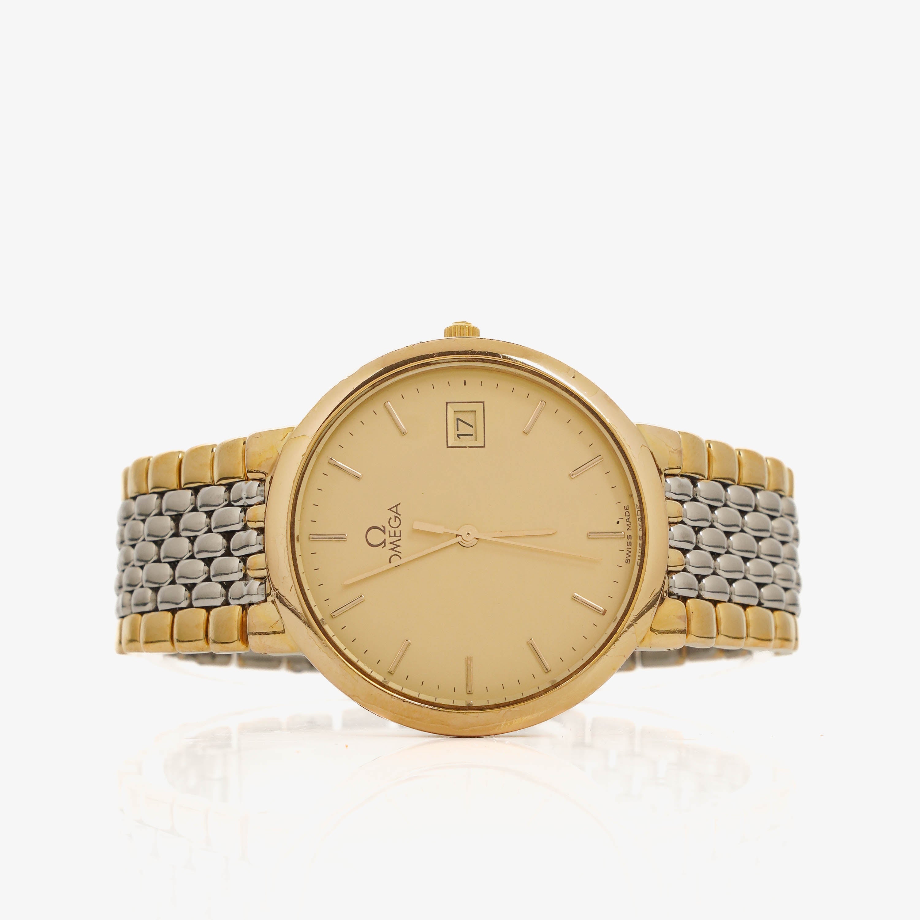 Omega De Ville Two-Tone Stainless Steel 33mm Quartz Watch