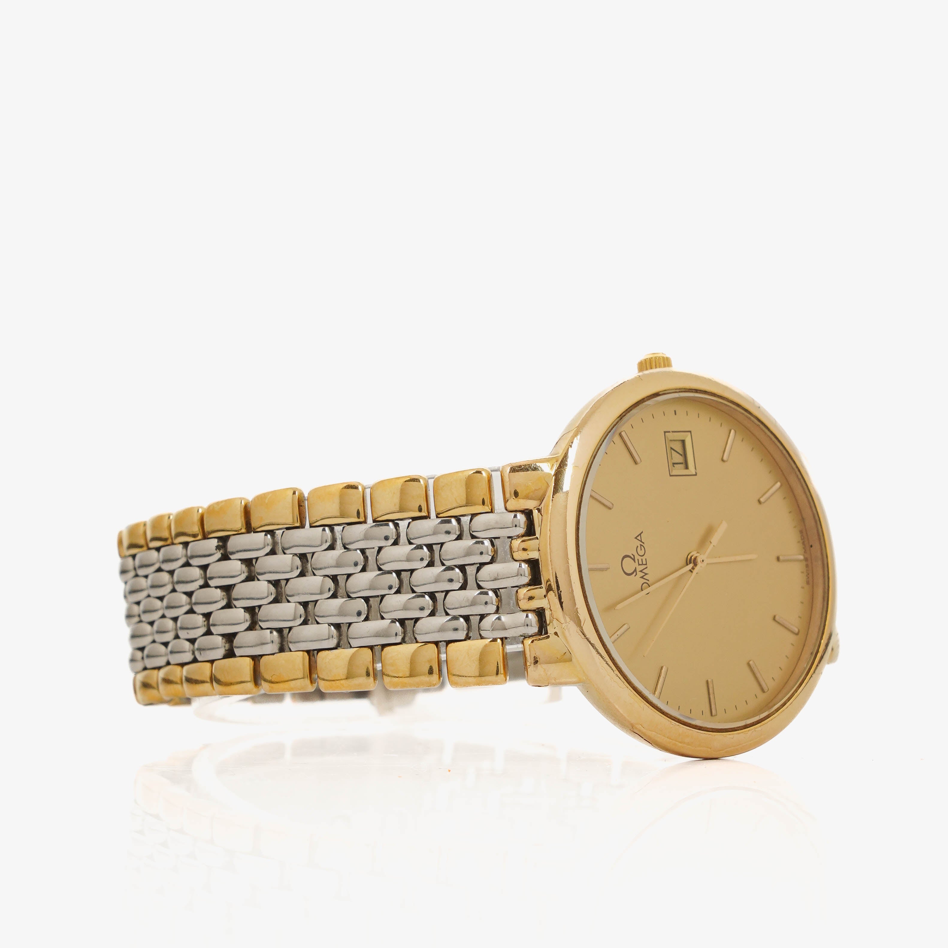 Omega De Ville Two-Tone Stainless Steel 33mm Quartz Watch
